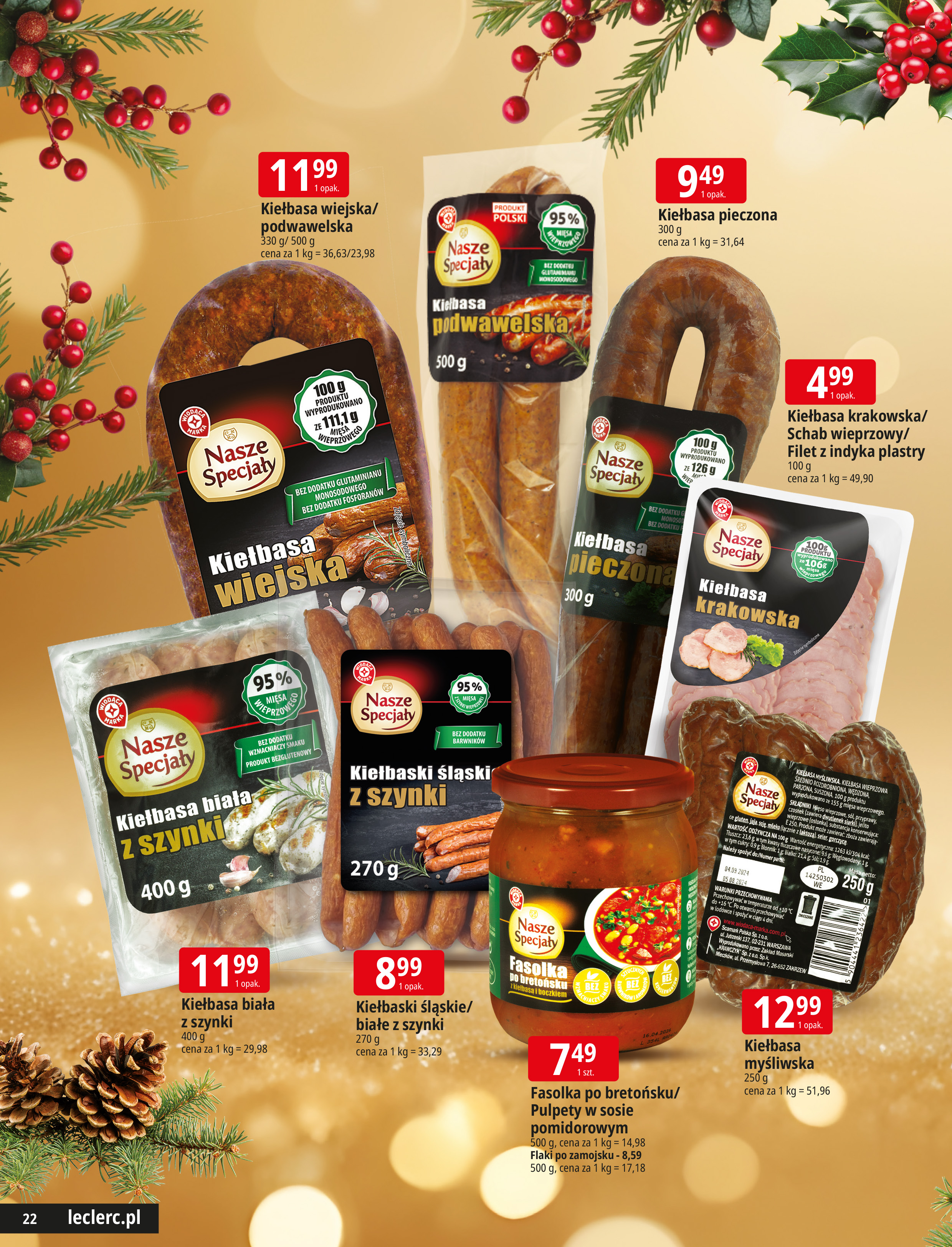 e-leclerc - Gazetka E.Leclerc - Święta w dobrej cenie - ważna od 09.12. do 23.12. - page: 22