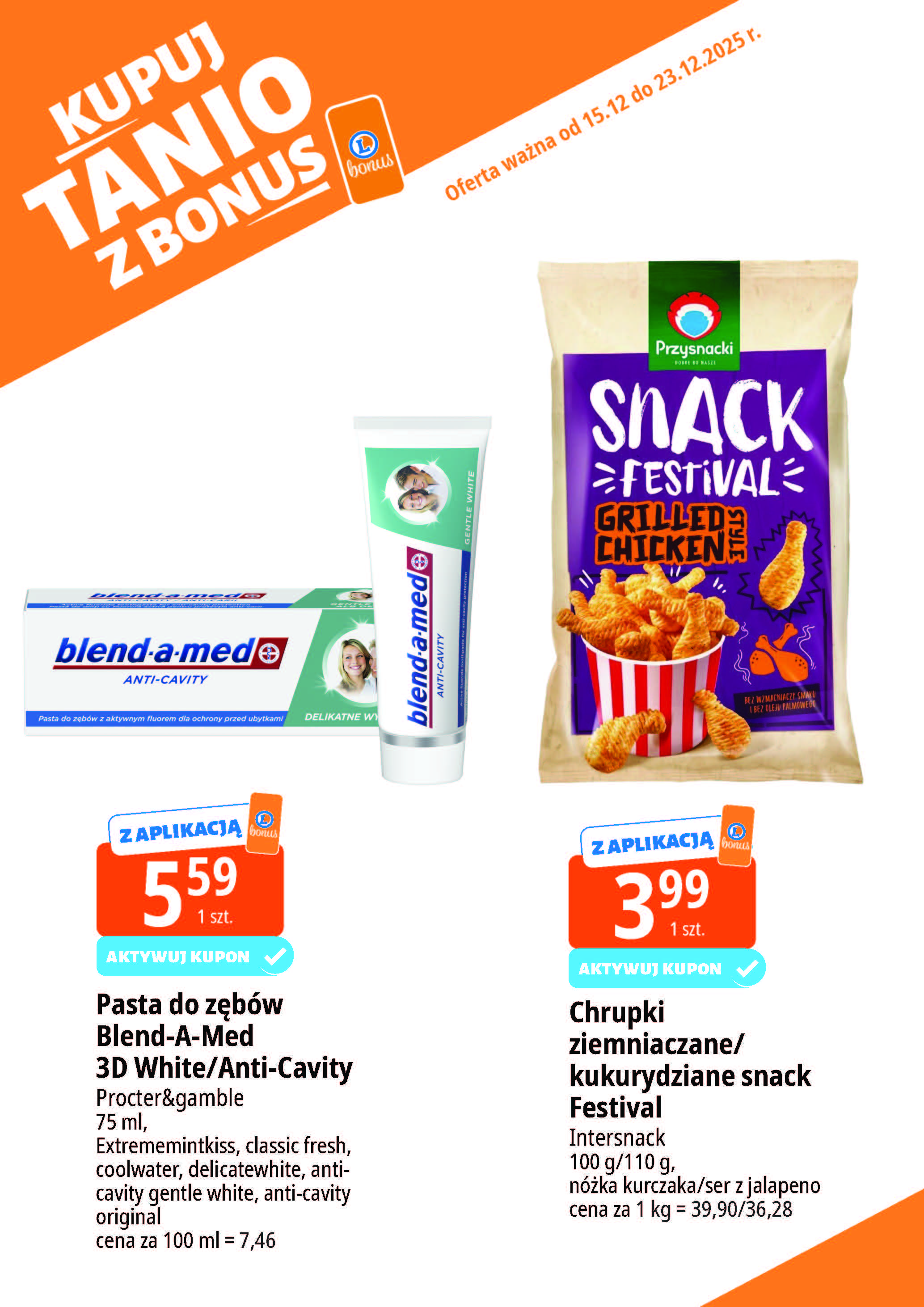 e-leclerc - Gazetka E.Leclerc - Bonus skanujesz kasę zyskujesz - ważna od 15.12. do 23.12. - page: 4