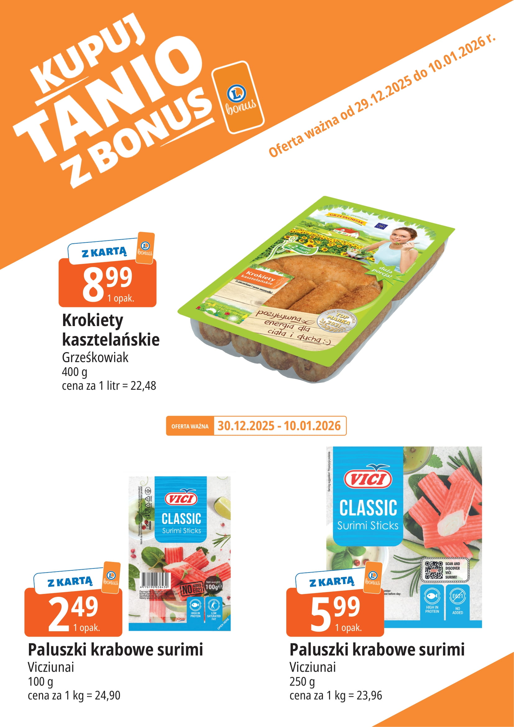 e-leclerc - Gazetka E.Leclerc - Bonus skanujesz kasę zyskujesz - ważna od 29.12. do 10.01. - page: 3