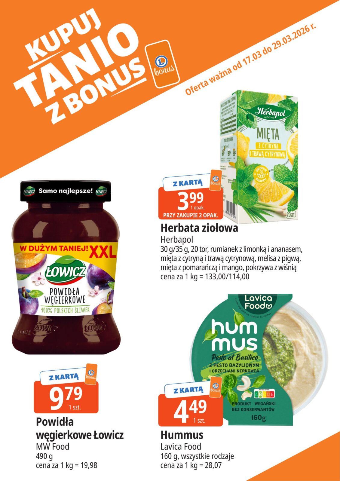 e-leclerc - Gazetka E.Leclerc - Bonus skanujesz kasę zyskujesz - ważna od 17.03.2026 do 29.03.2026 - page: 14