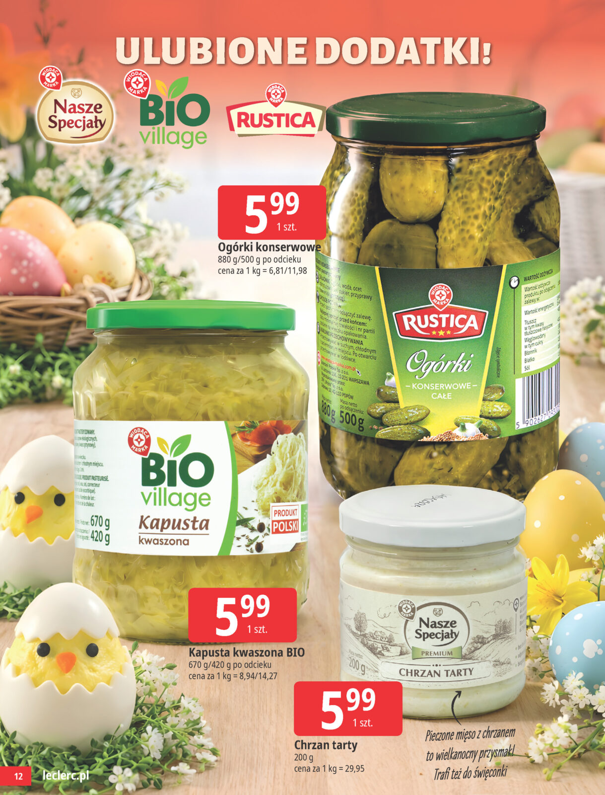e-leclerc - Gazetka E.Leclerc - Wielkanocne przygotowania - ważna od 24.03.2026 do 04.04.2026 - page: 12