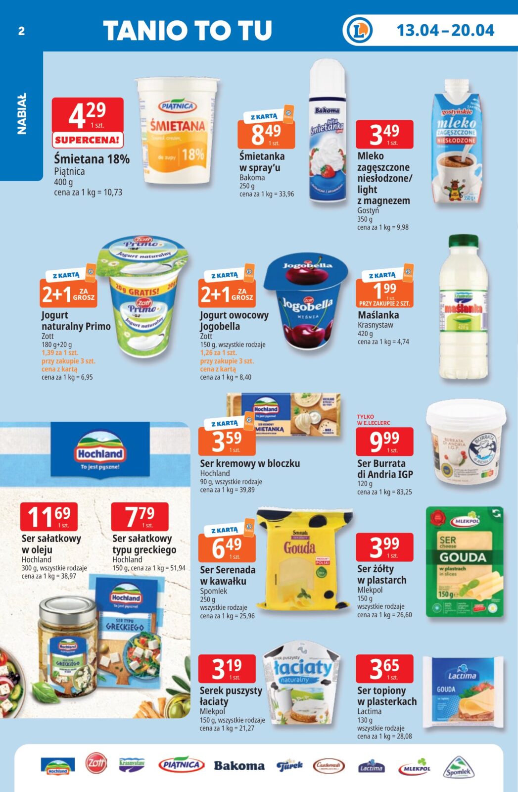 e-leclerc - Nowa gazetka E.Leclerc ważna od 13.04.2026 do 20.04.2026 - page: 2