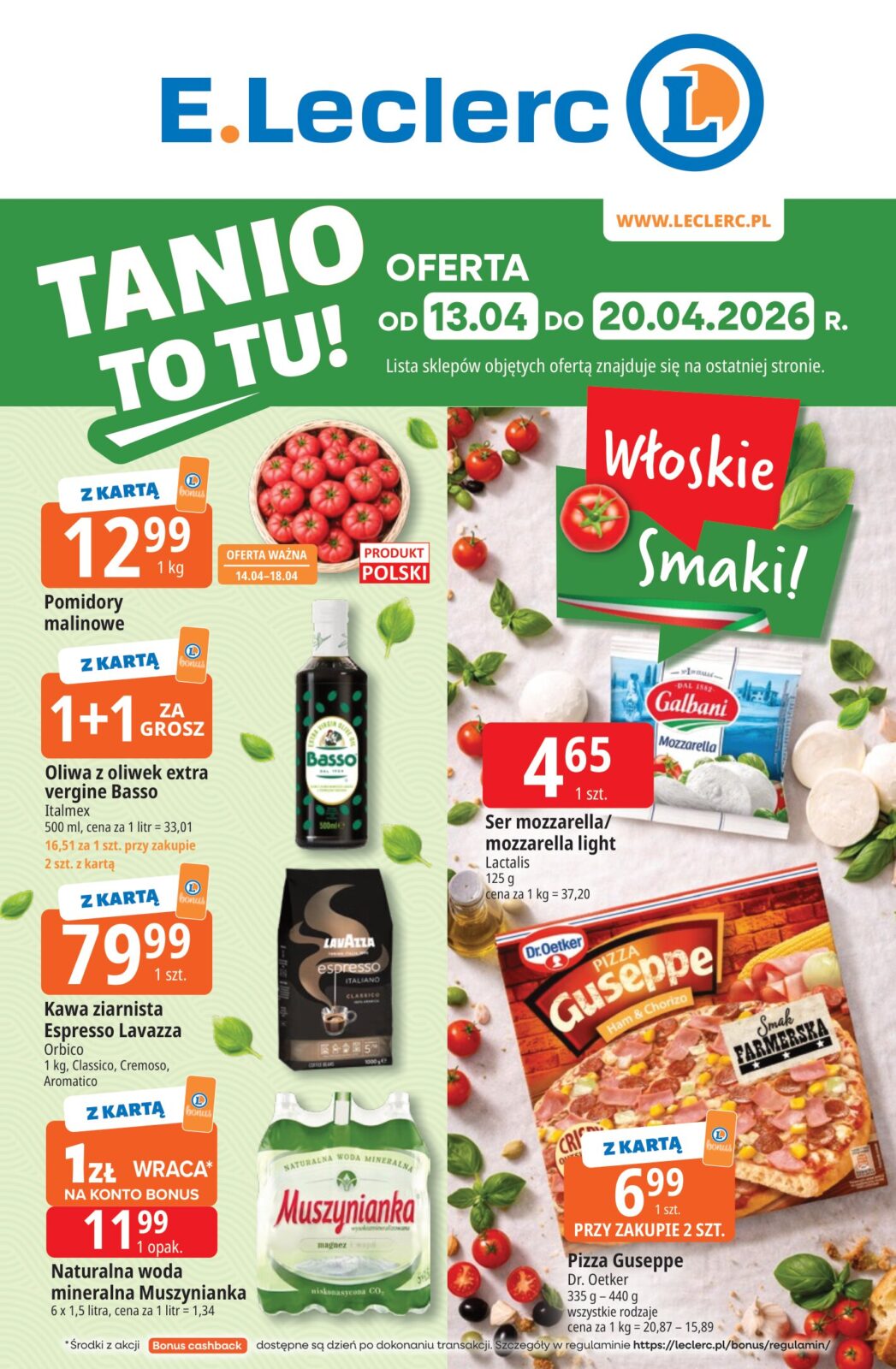 e-leclerc - Nowa gazetka E.Leclerc ważna od 13.04.2026 do 20.04.2026