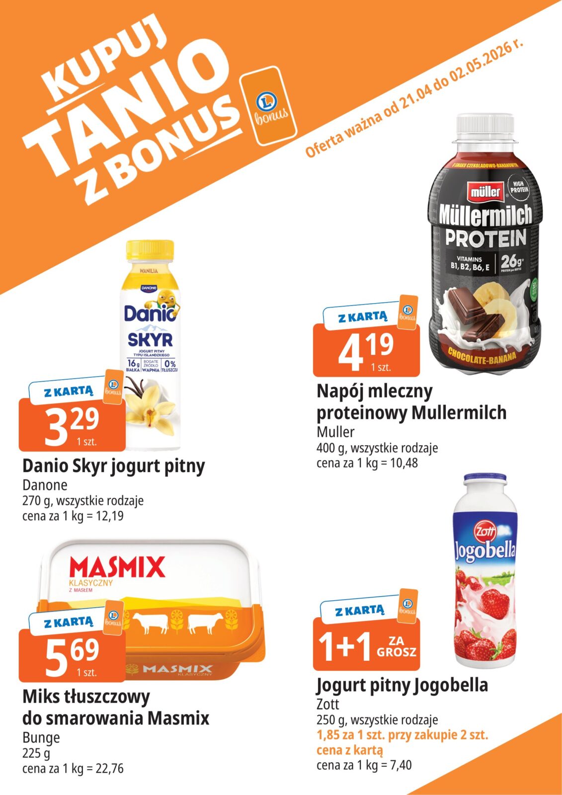 e-leclerc - Nowa gazetka E.Leclerc - Kupuj tanio z bonus ważna od 21.04.2026 do 02.05.2026 - page: 1