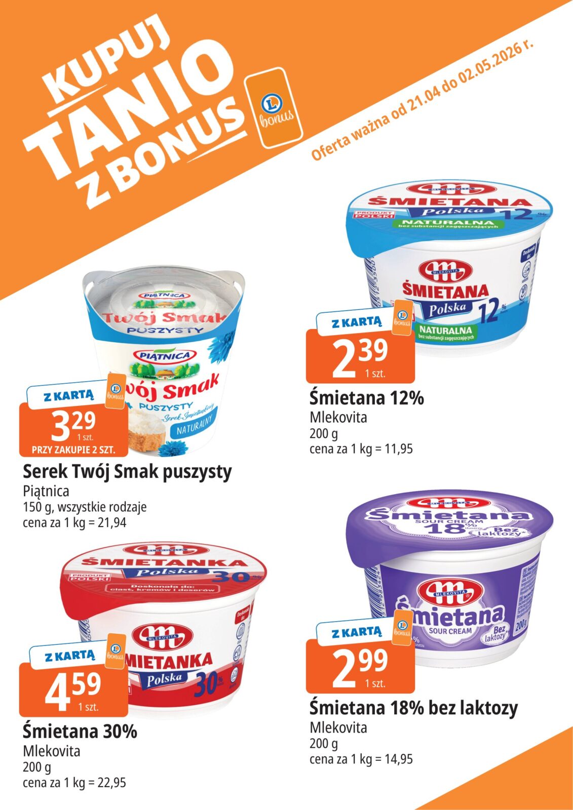 e-leclerc - Nowa gazetka E.Leclerc - Kupuj tanio z bonus ważna od 21.04.2026 do 02.05.2026 - page: 2