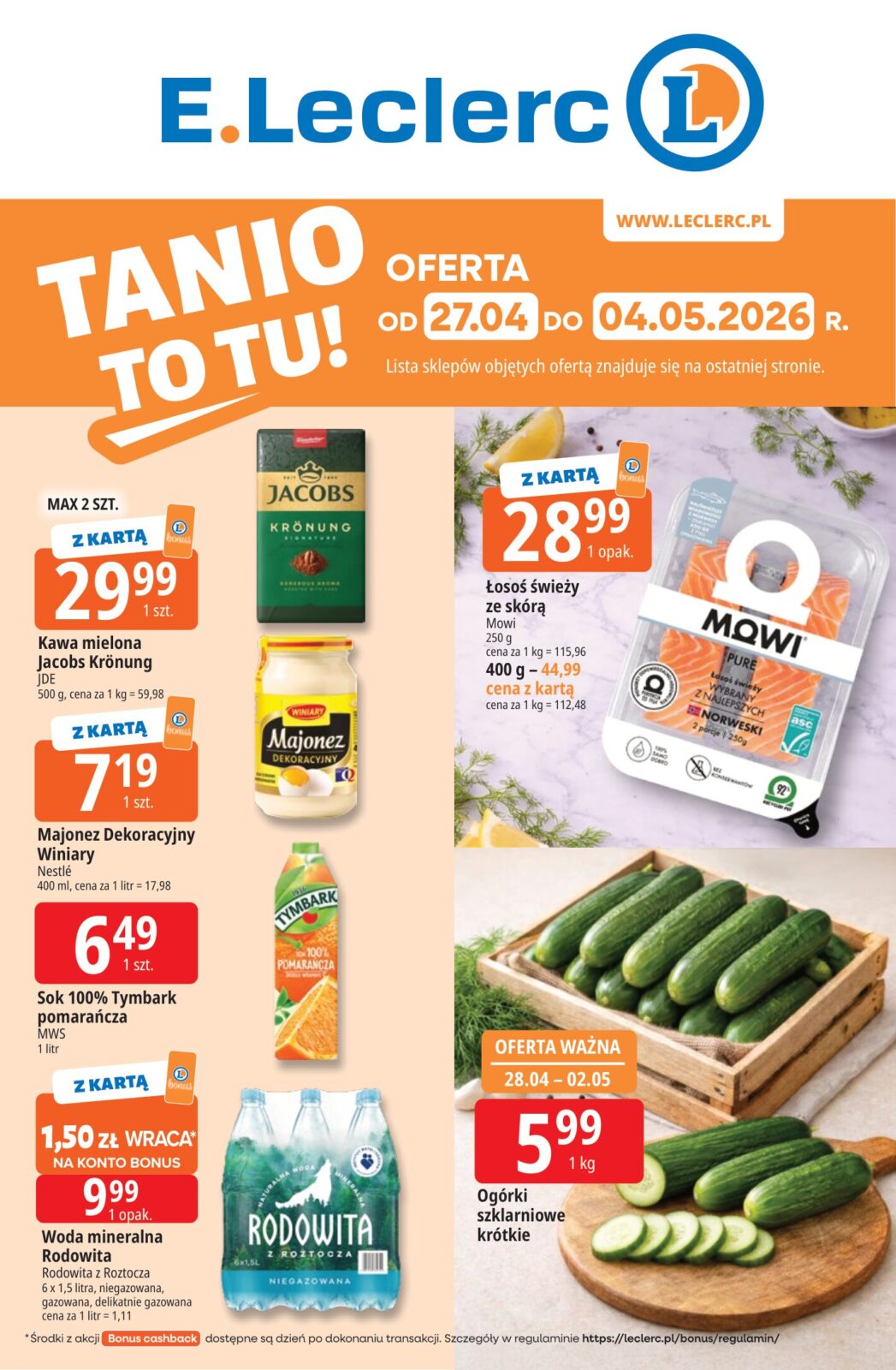 e-leclerc - Nowa gazetka E.Leclerc ważna od 27.04.2026 do 04.05.2026