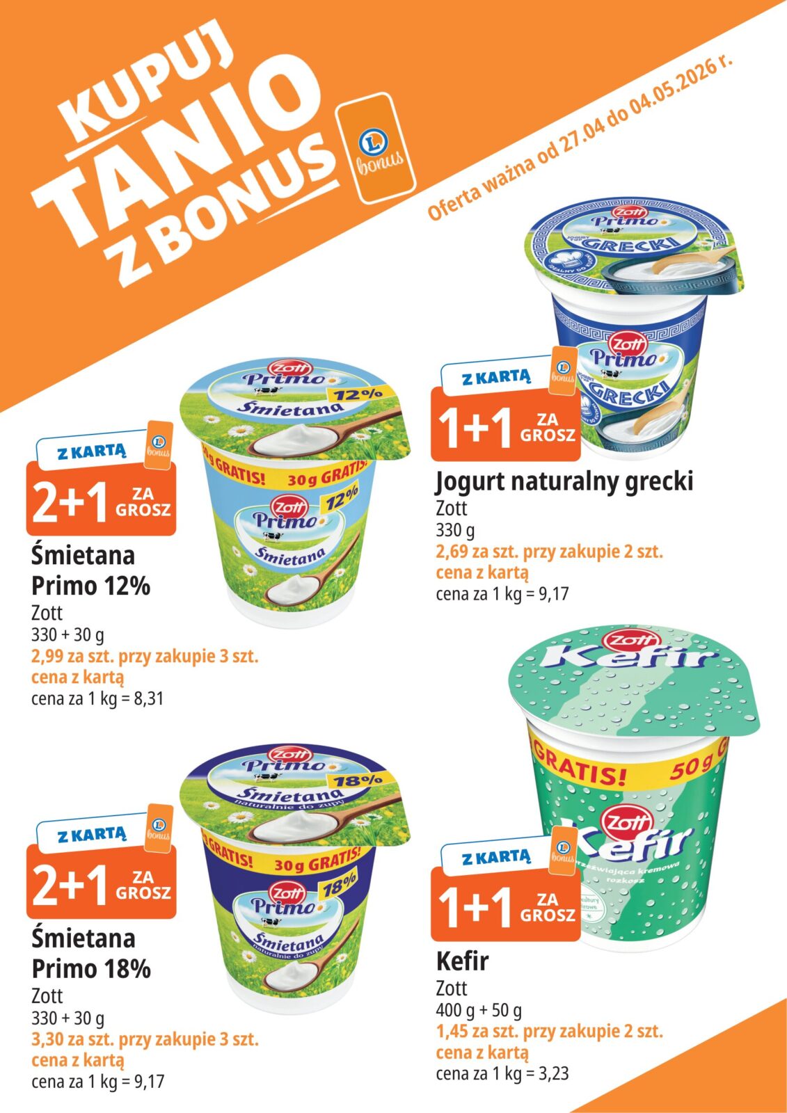 e-leclerc - Nowa gazetka E.Leclerc - Kupuj tanio z bonus ważna od 27.04.2026 do 04.05.2026