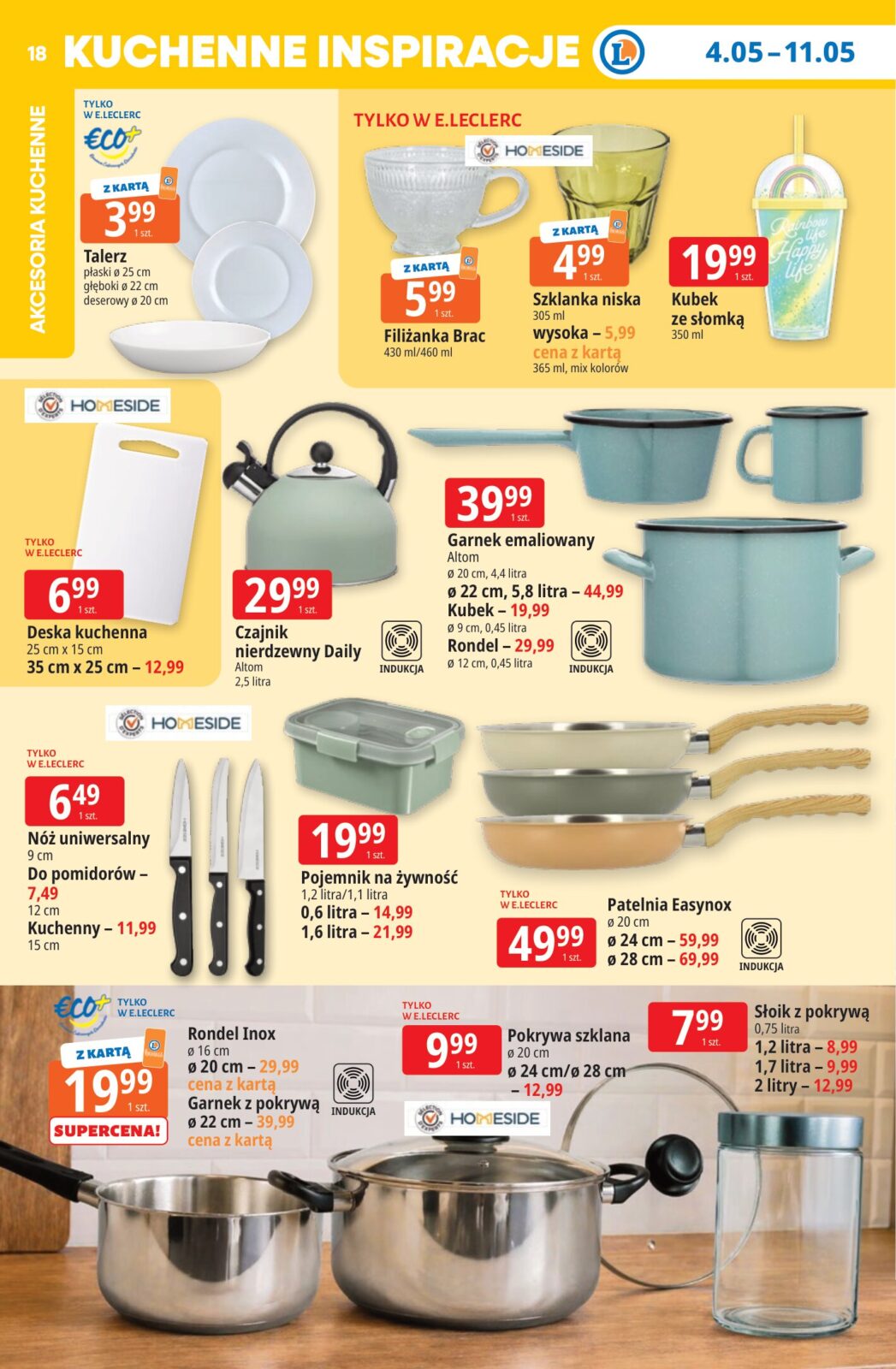 e-leclerc - Nowa gazetka E.Leclerc ważna od 04.05.2026 do 11.05.2026 - page: 18