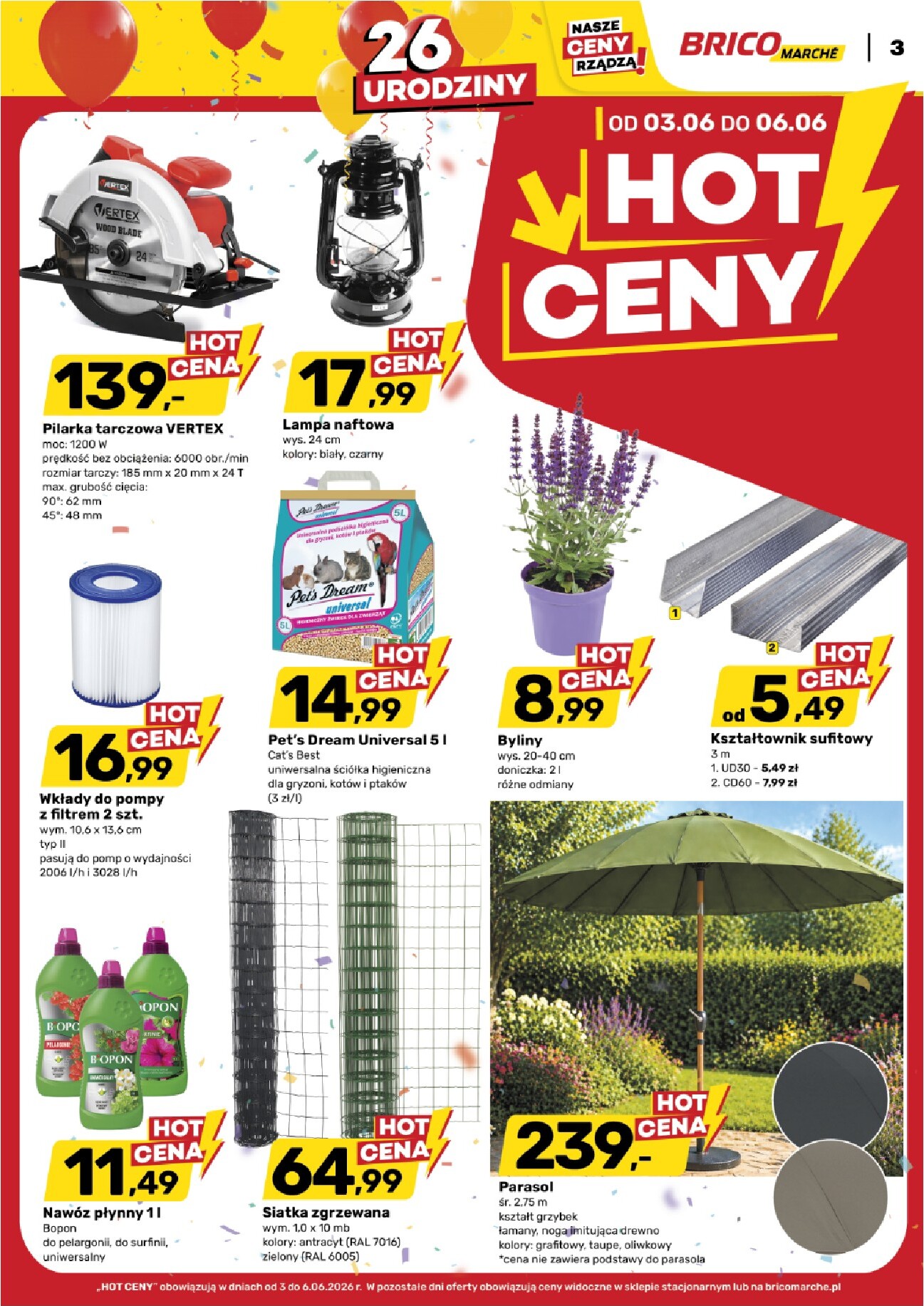 brico-marche - Nowa gazetka Bricomarché - Hot ceny ważna od 03.06.2026 do 06.06.2026 - page: 3
