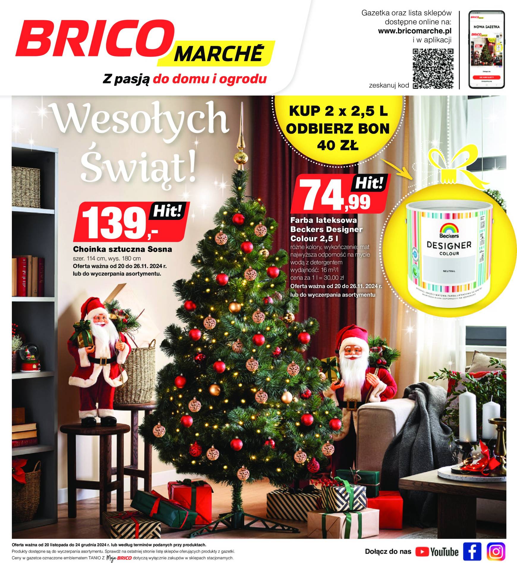 brico-marche - Bricomarché - Świąt gazetka ważna od 20.11. - 24.12.