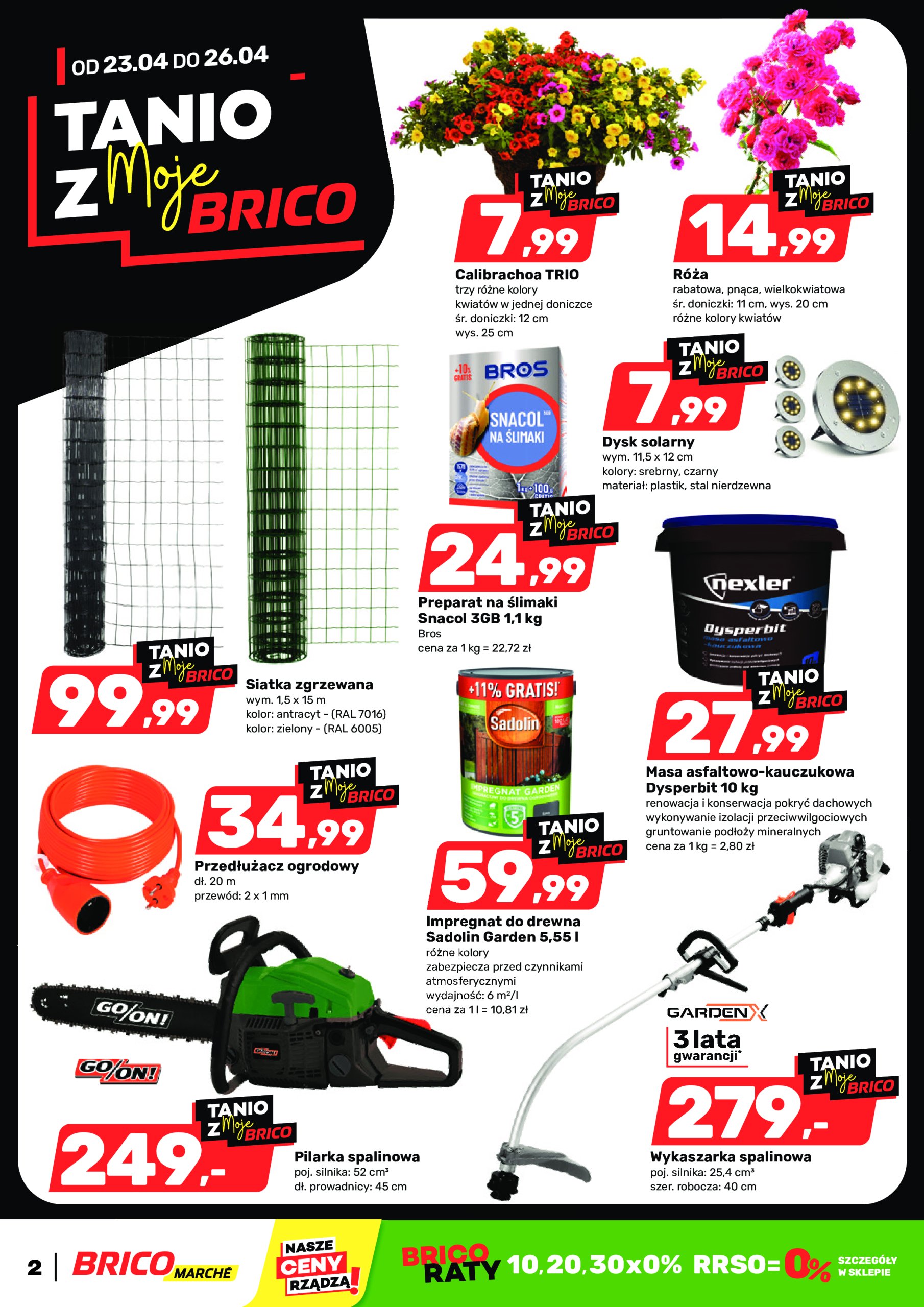 brico-marche - Bricomarché - Tanio z MojeBrico gazetka ważna od 23.04. - 26.04.