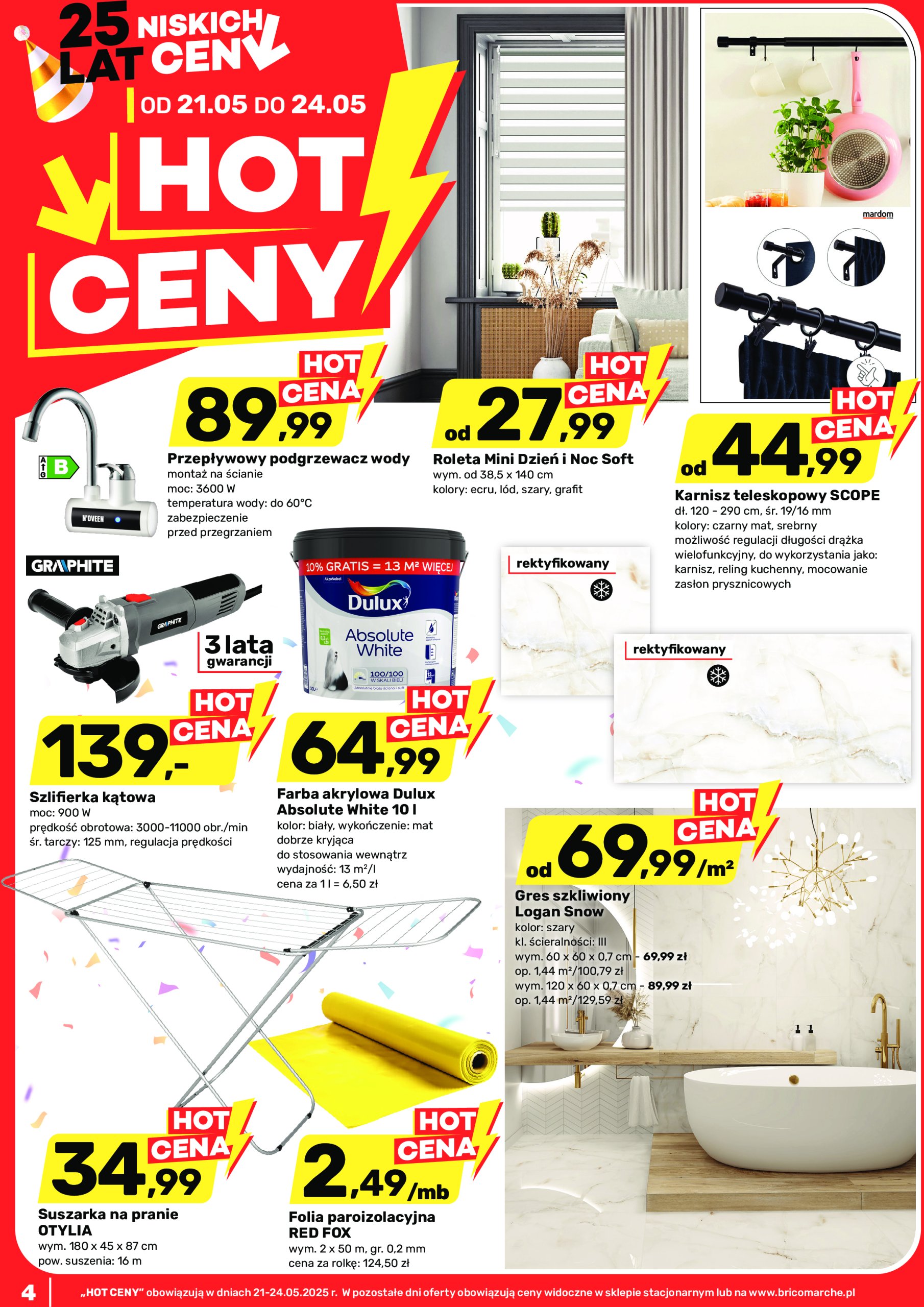 brico-marche - Bricomarché - Hot ceny gazetka ważna od 21.05. - 24.05.