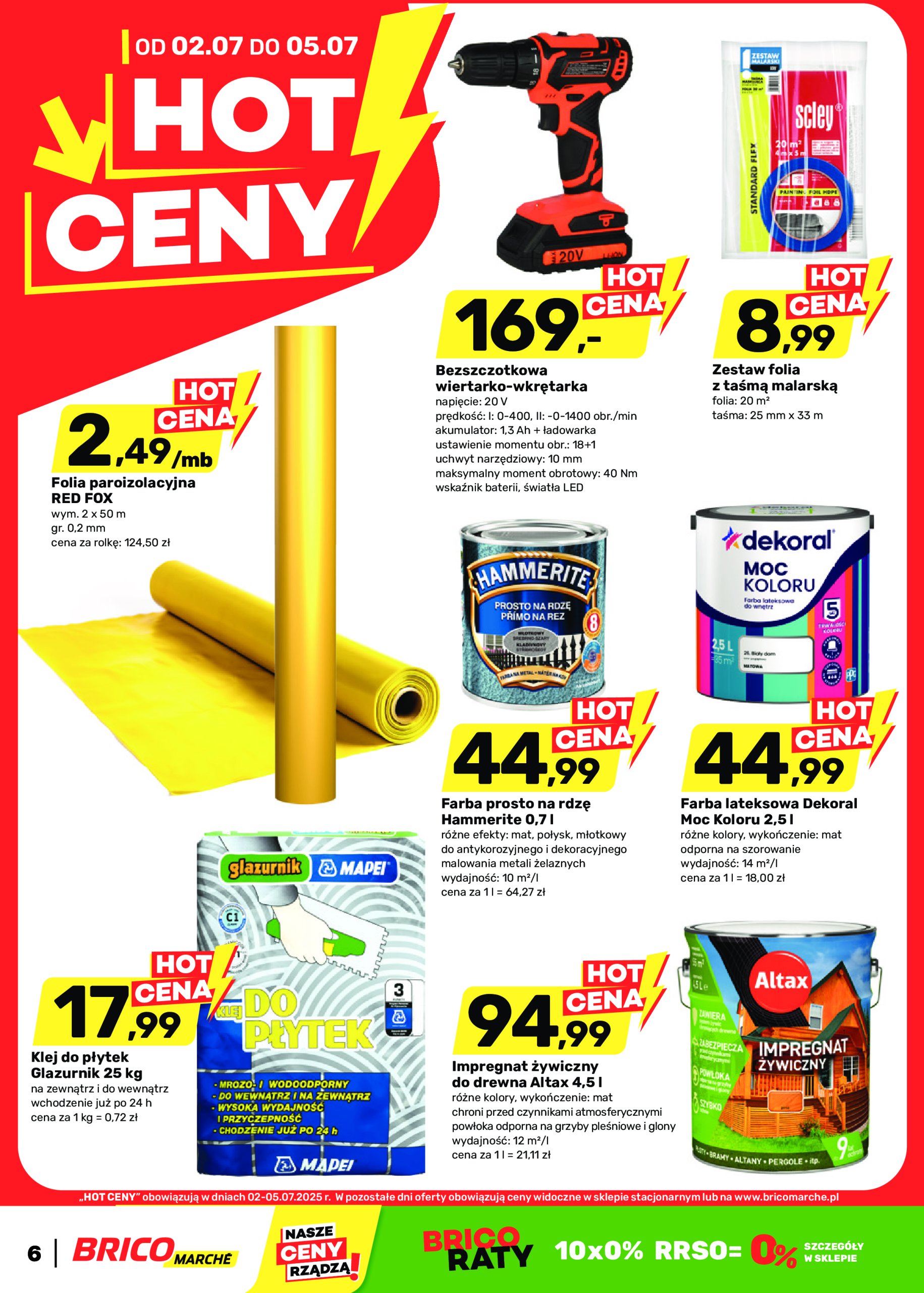 brico-marche - Gazetka Bricomarché - Hot ceny ważna od 02.07. - 05.07.