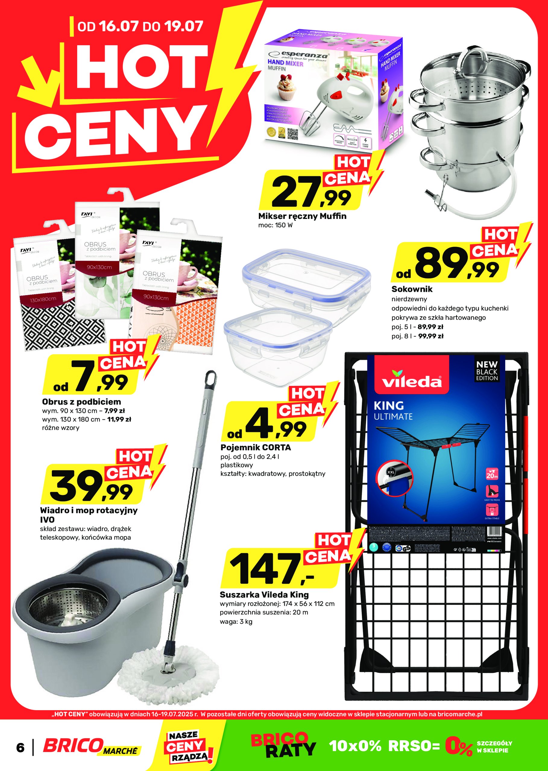 brico-marche - Gazetka Bricomarché - Hot ceny ważna od 16.07. - 19.07.