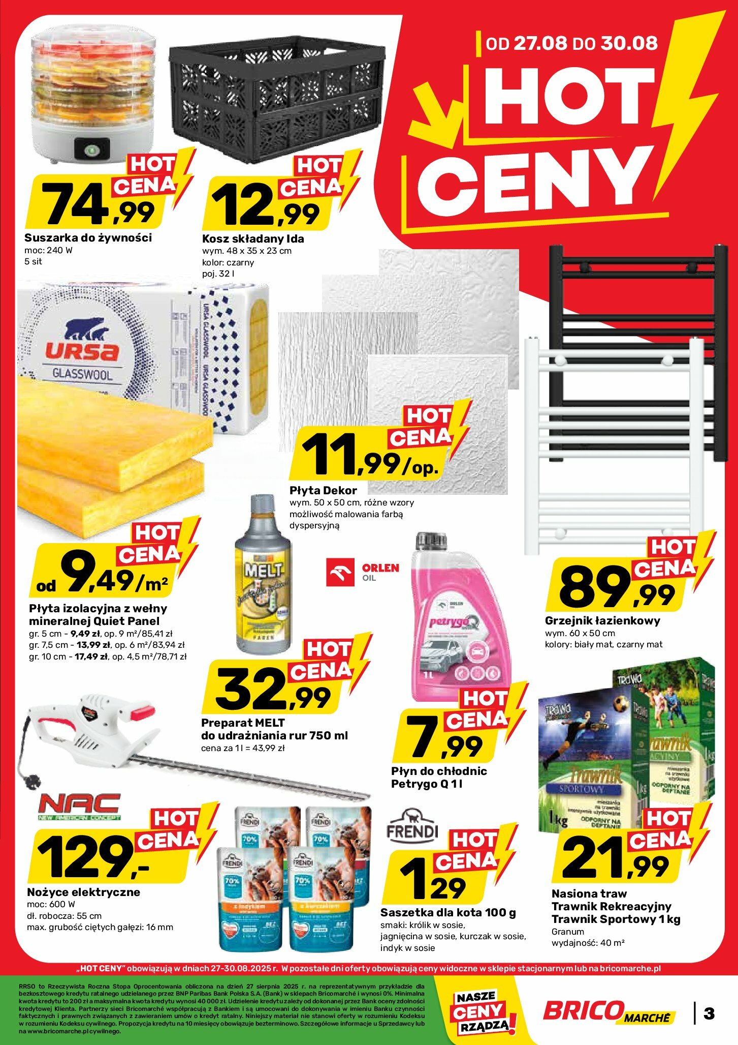 brico-marche - Gazetka Bricomarché - Hot ceny - ważna od 27.08. do 30.08.