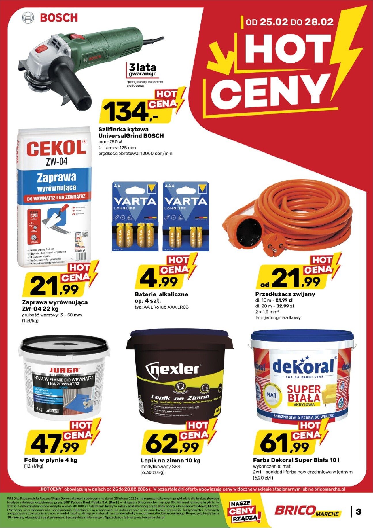 brico-marche - Gazetka Bricomarché - Hot ceny - ważna od 25.02.2026 do 28.02.2026 - page: 3
