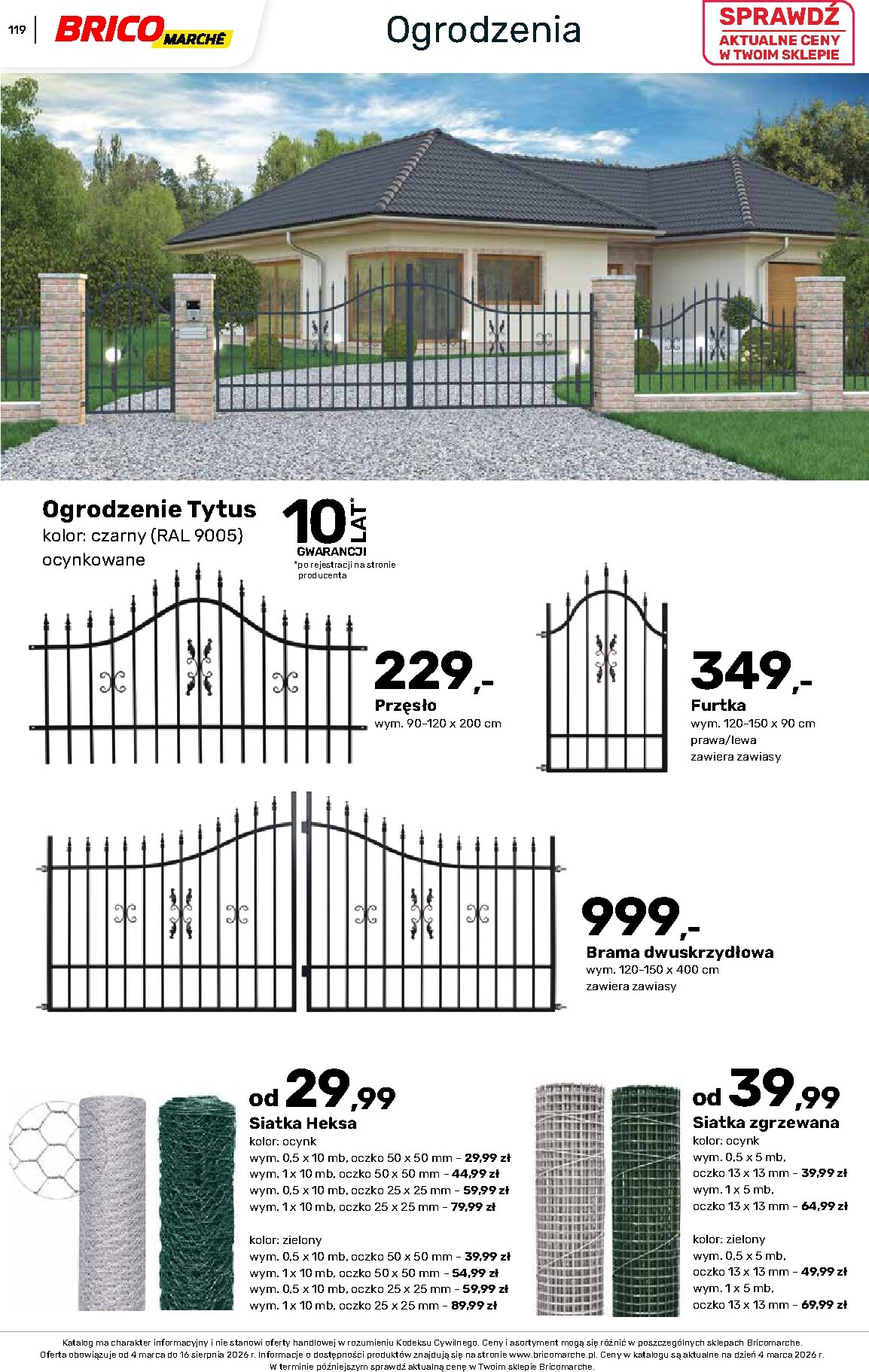 brico-marche - Gazetka Bricomarché - Katalog ogród - ważna od 04.03.2026 do 16.08.2026 - page: 119