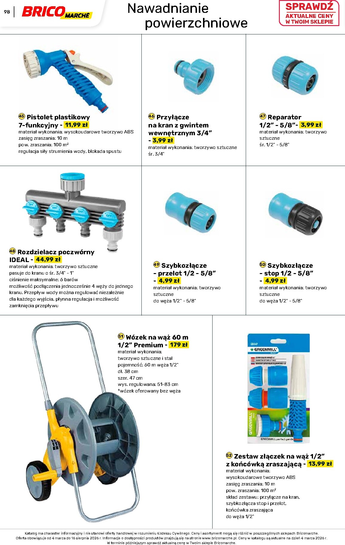 brico-marche - Gazetka Bricomarché - Katalog ogród - ważna od 04.03.2026 do 16.08.2026 - page: 98