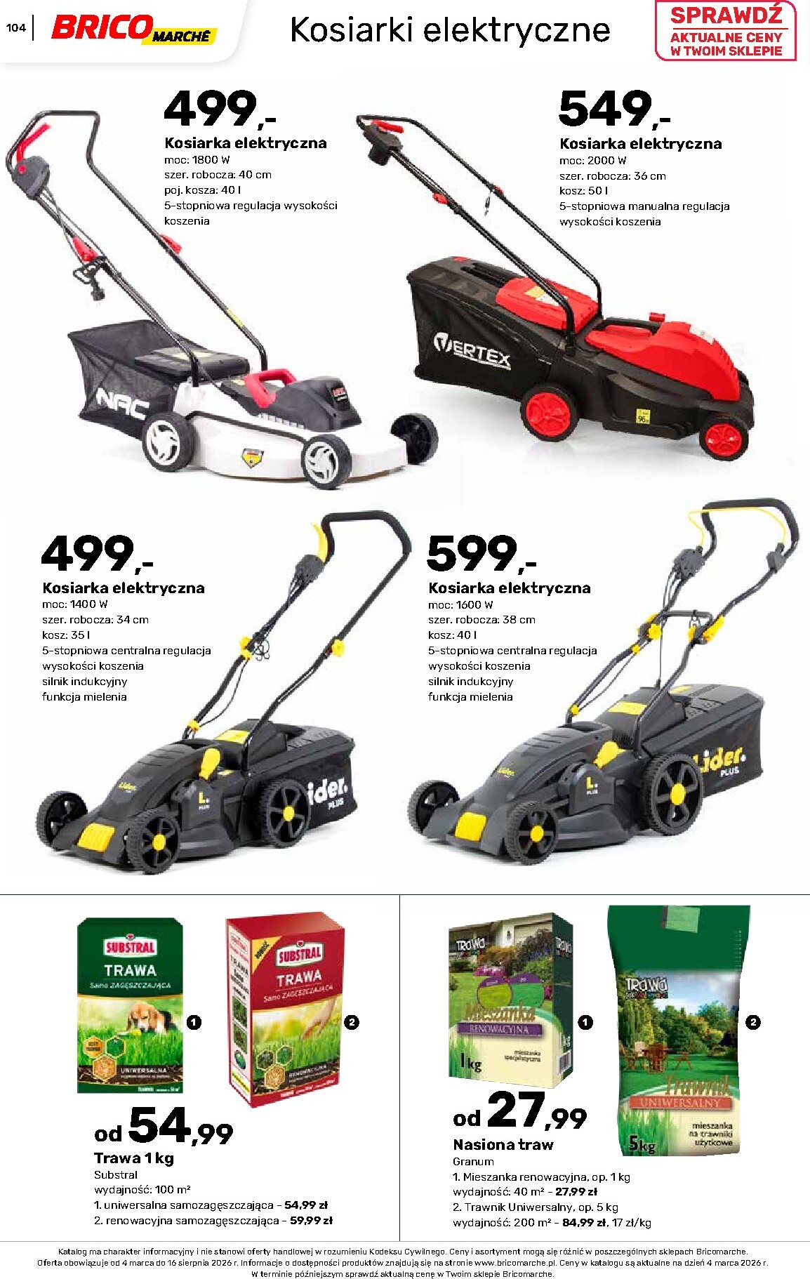 brico-marche - Gazetka Bricomarché - Katalog ogród - ważna od 04.03.2026 do 16.08.2026 - page: 104