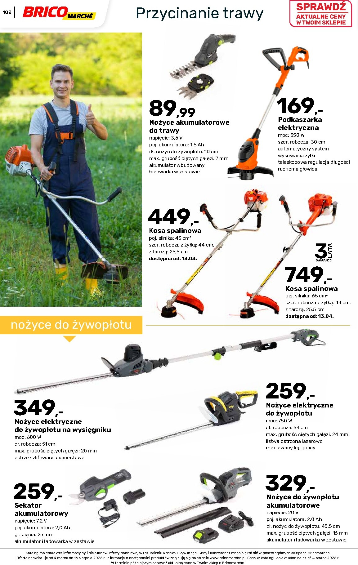 brico-marche - Gazetka Bricomarché - Katalog ogród - ważna od 04.03.2026 do 16.08.2026 - page: 108