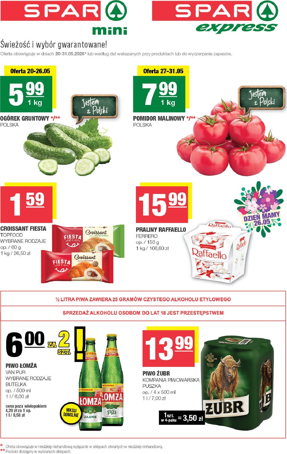 spar - Nowa gazetka SPAR - Mini ważna od 20.05.2026 do 31.05.2026