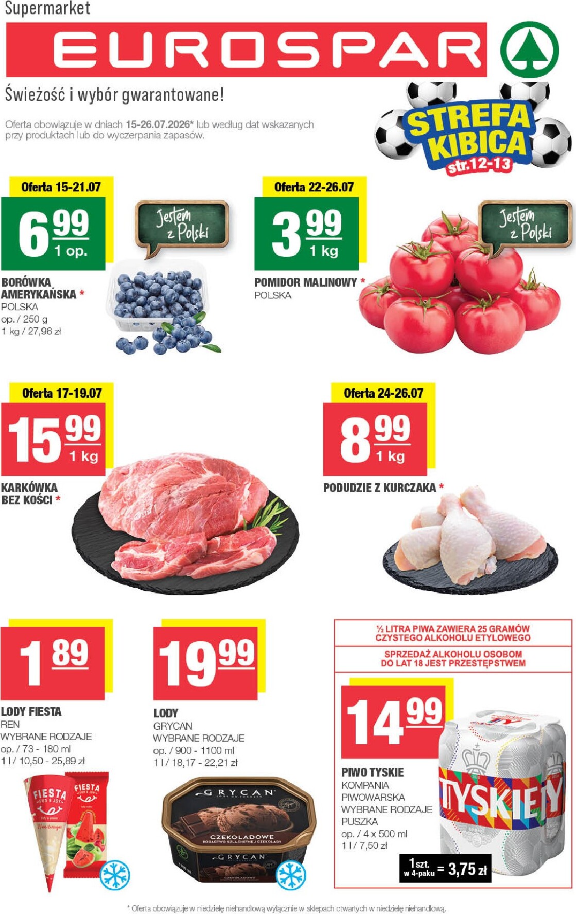 spar - Nowa gazetka SPAR - świeżość i wybór ważna od 15.07.2026 do 21.07.2026 - page: 1