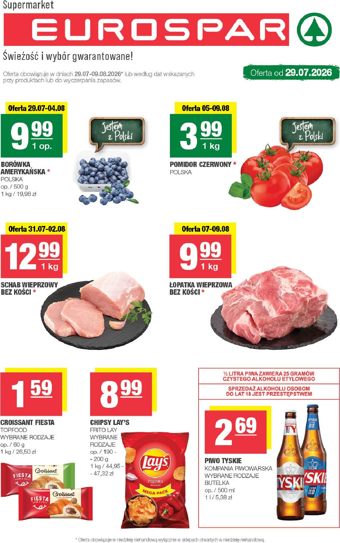 spar - Nowa gazetka EUROSPAR ważna od 29.07.2026 do 04.08.2026 - page: 1