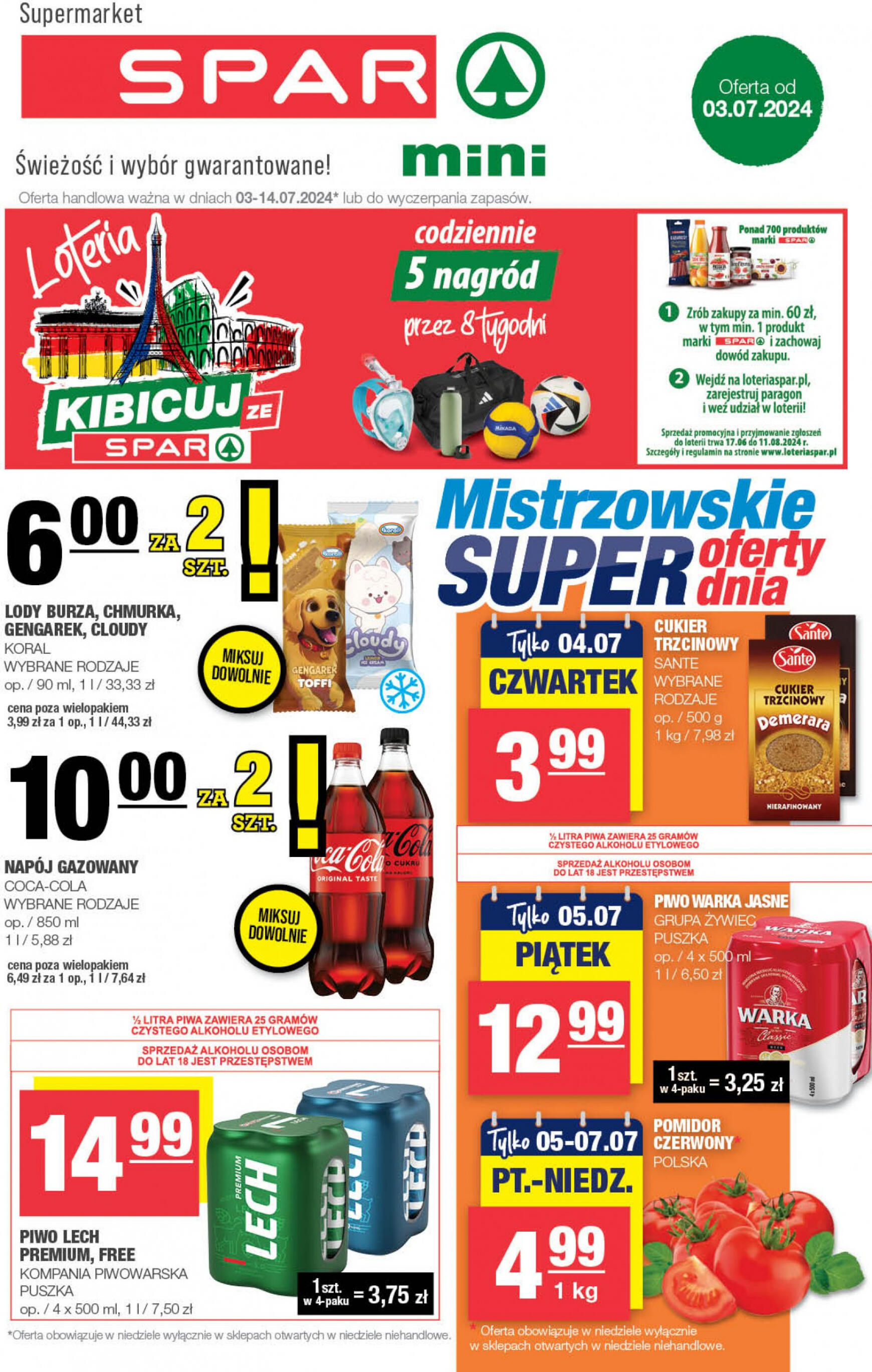 spar - SPAR - Mini gazetka aktualna ważna od 03.07. - 14.07. - page: 1