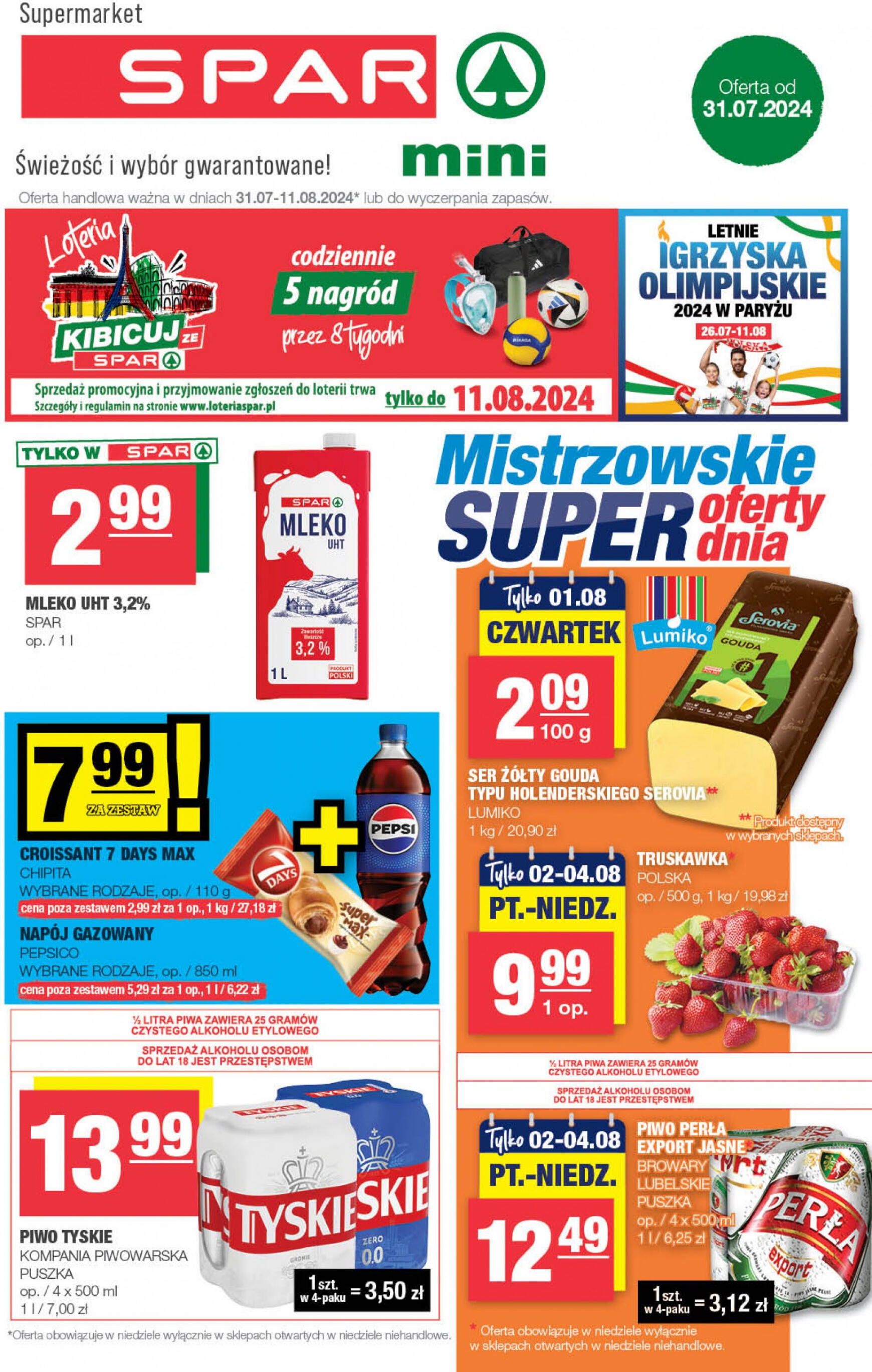 spar - SPAR - Mini gazetka aktualna ważna od 31.07. - 11.08. - page: 1