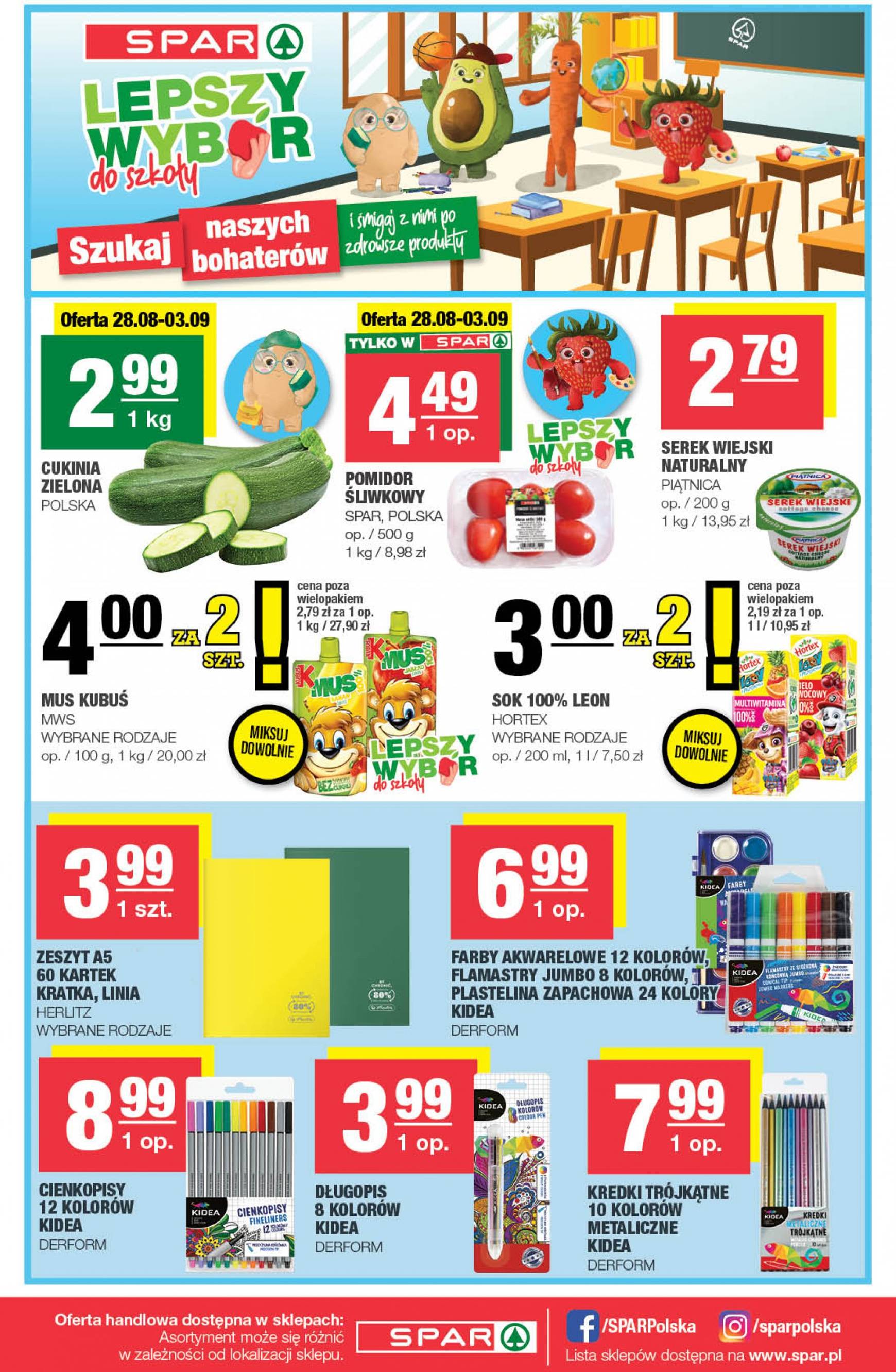 spar - Aktualna SPAR gazetka ważna od 28.08. - 08.09. - page: 8