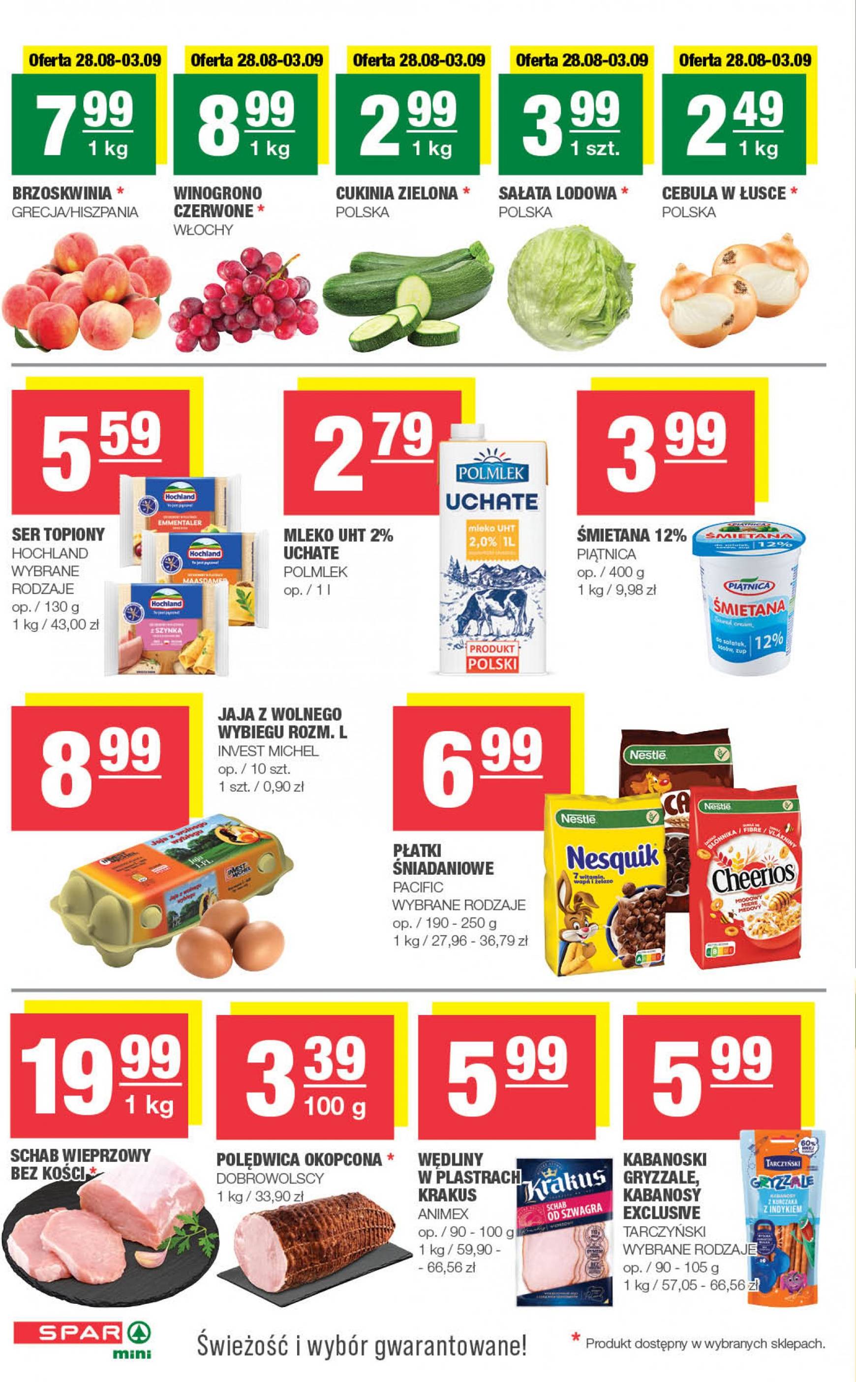 spar - Aktualna SPAR - Mini gazetka ważna od 28.08. - 08.09. - page: 2