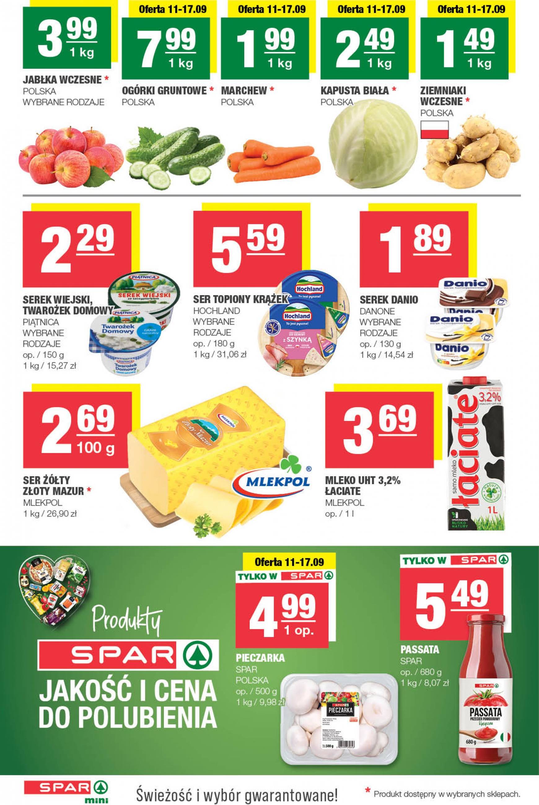 spar - Aktualna SPAR - Mini gazetka ważna od 11.09. - 22.09. - page: 2