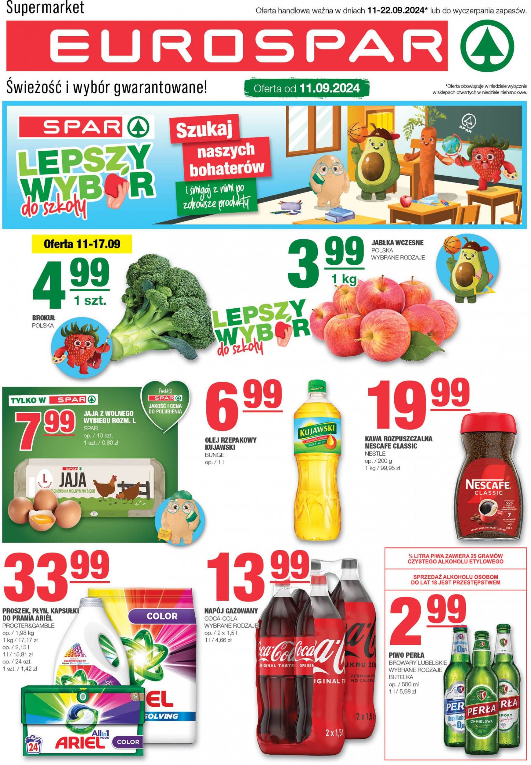 spar - Aktualna EUROSPAR gazetka ważna od 11.09. - 22.09. - page: 1