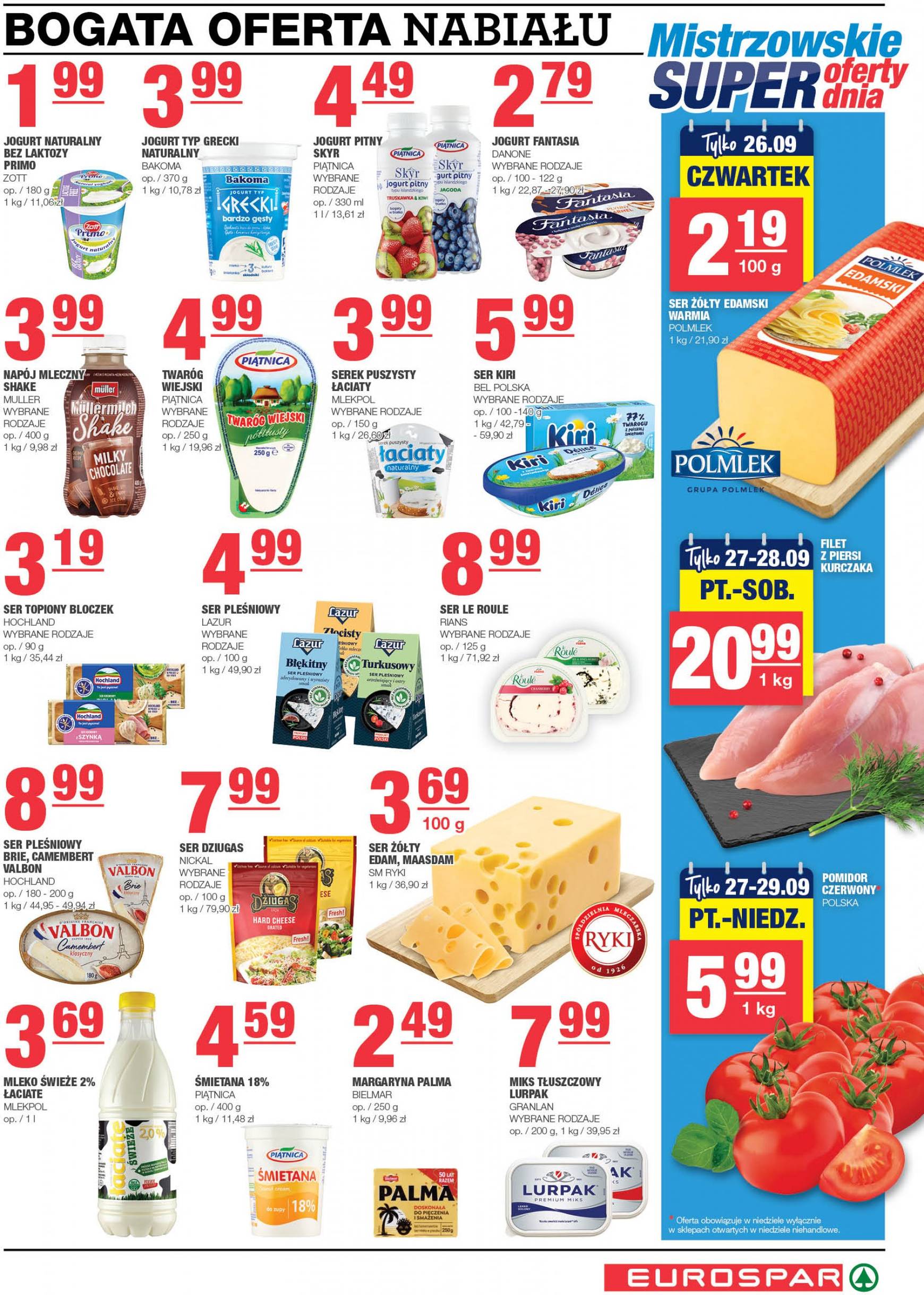 spar - Aktualna EUROSPAR gazetka ważna od 25.09. - 06.10. - page: 3