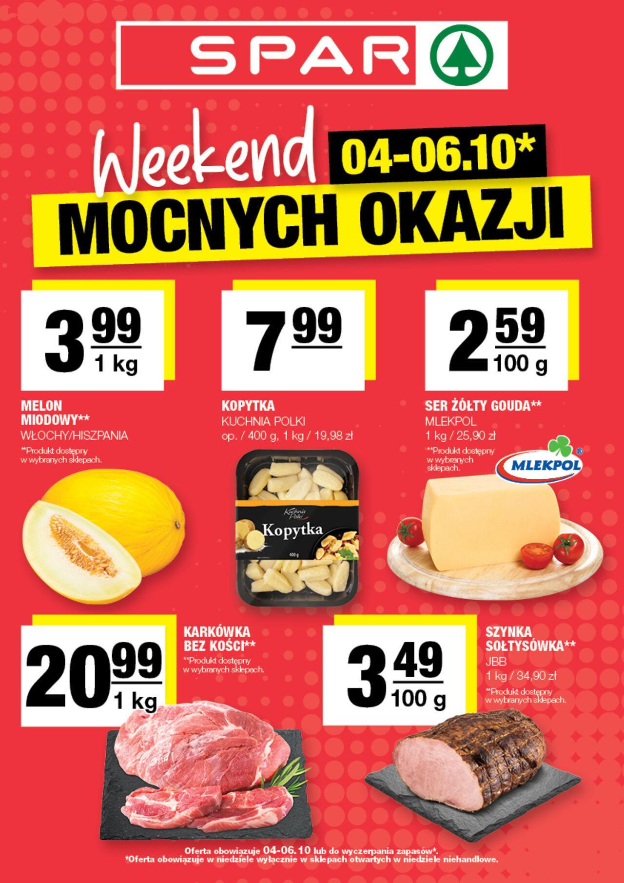 spar - Spar Gazetka - Weekend mocnych okazji 04.10.2024 - 06.10.2024 - page: 1