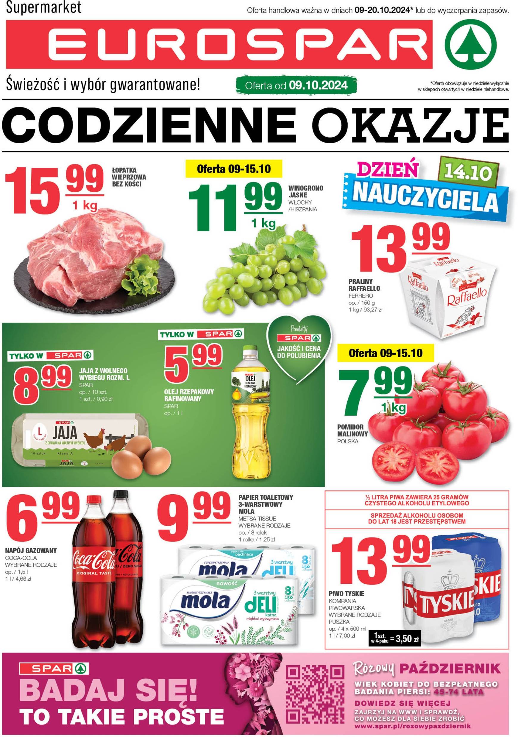 spar - EUROSPAR gazetka ważna od 09.10. - 20.10. - page: 1