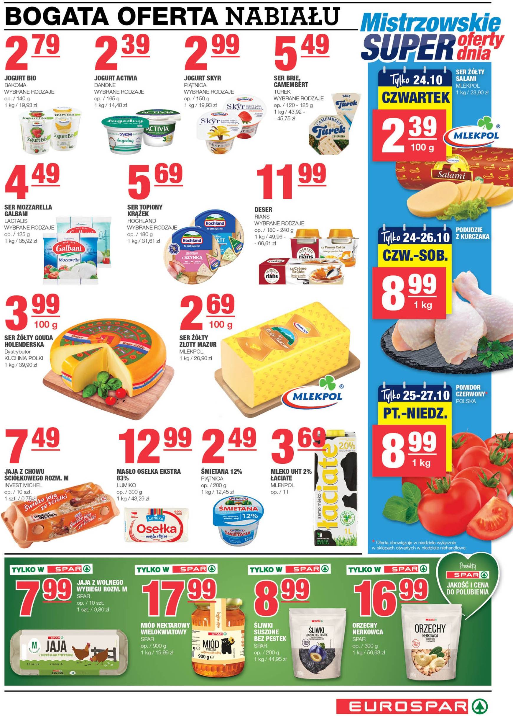 spar - EUROSPAR gazetka ważna od 23.10. - 03.11. - page: 3