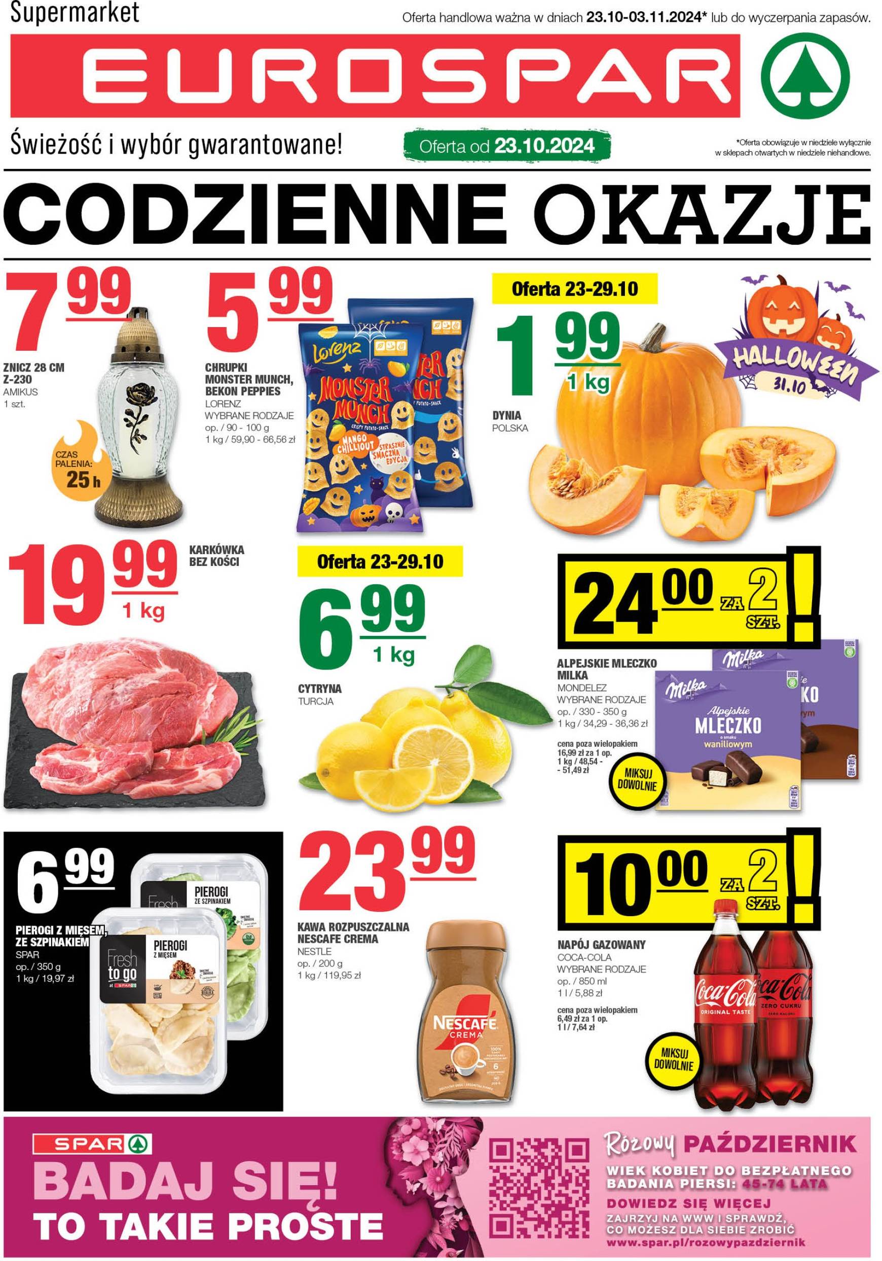 spar - EUROSPAR gazetka ważna od 23.10. - 03.11. - page: 1