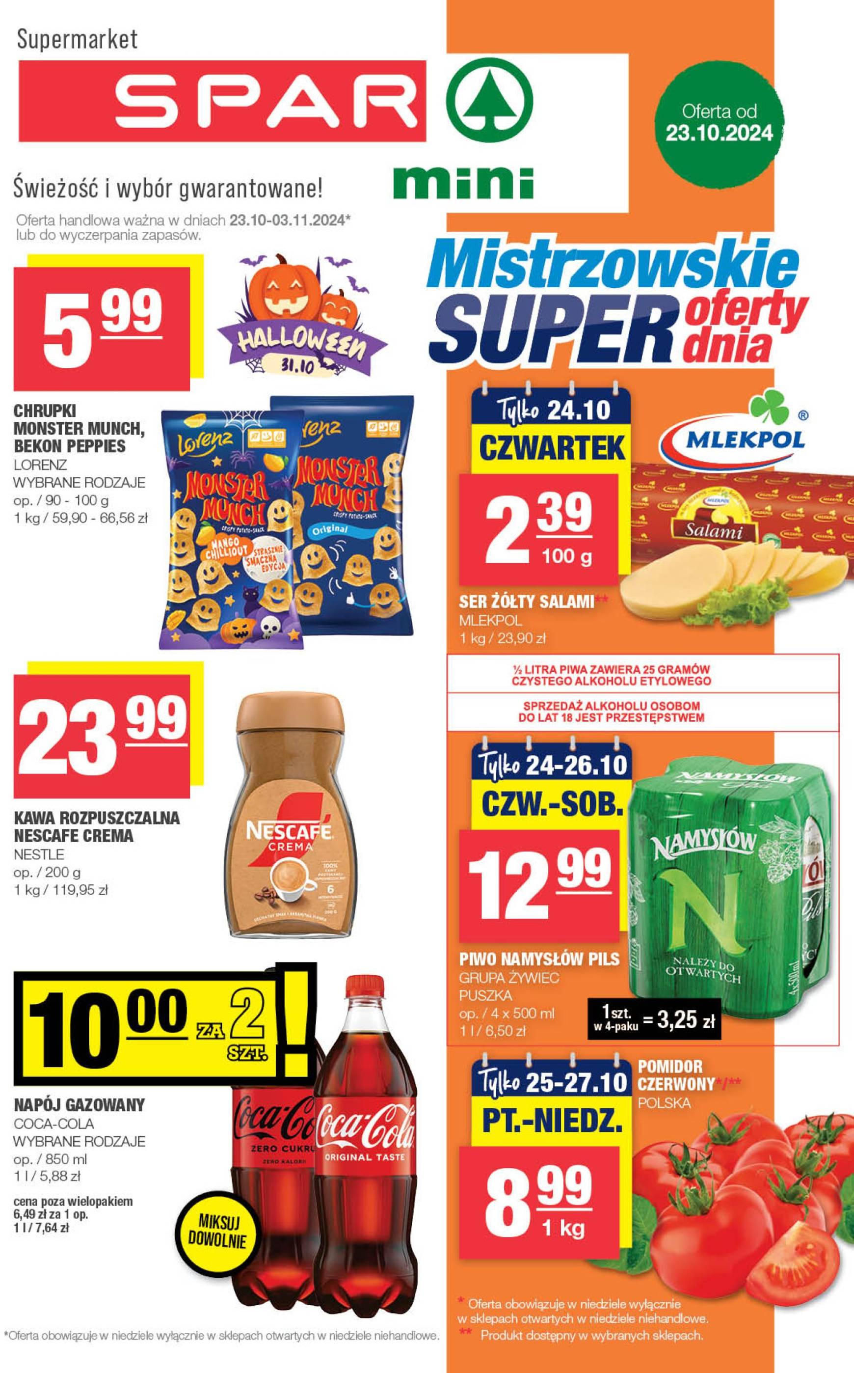 spar - SPAR - Mini gazetka ważna od 23.10. - 03.11.