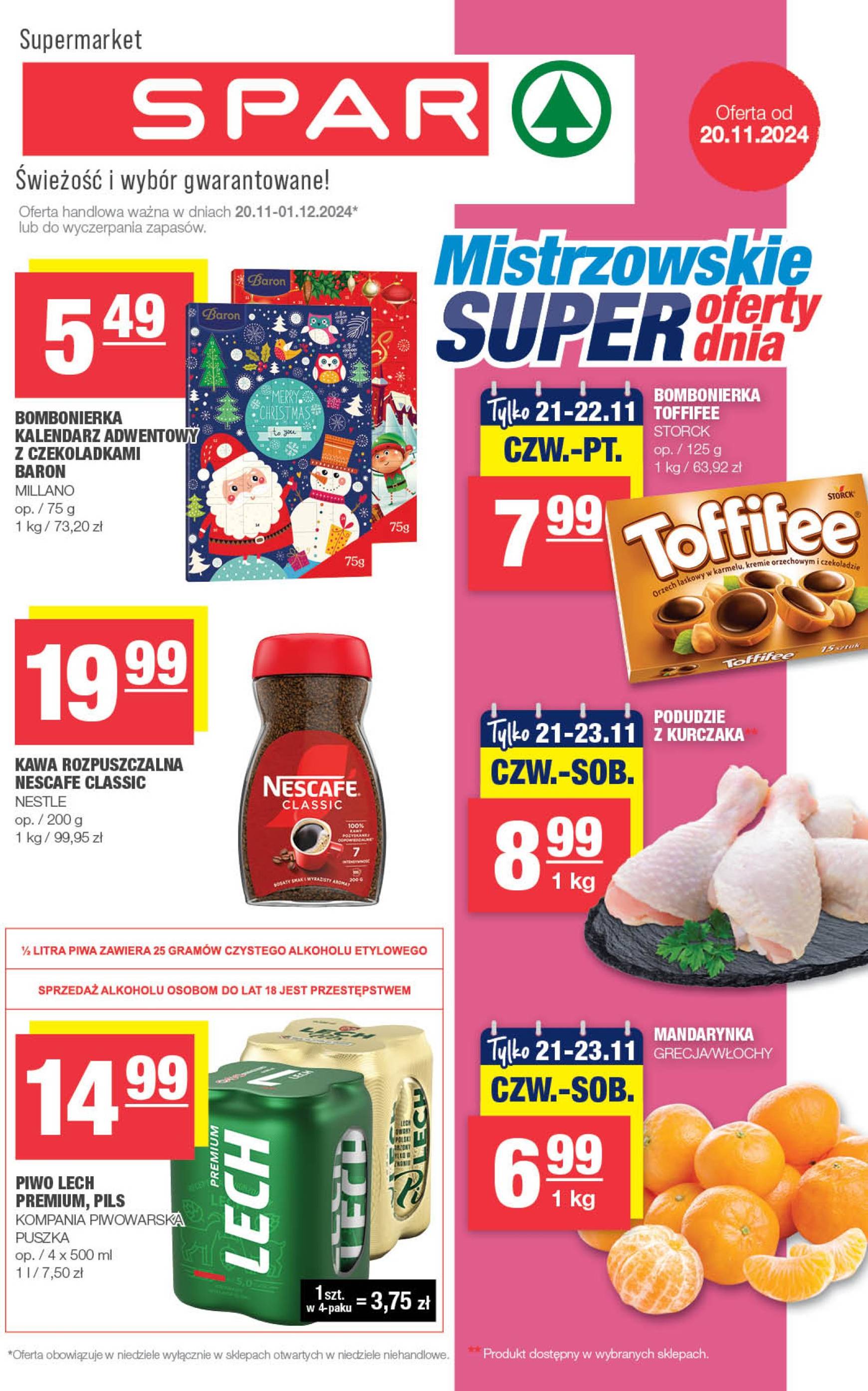 spar - SPAR gazetka ważna od 20.11. - 01.12.