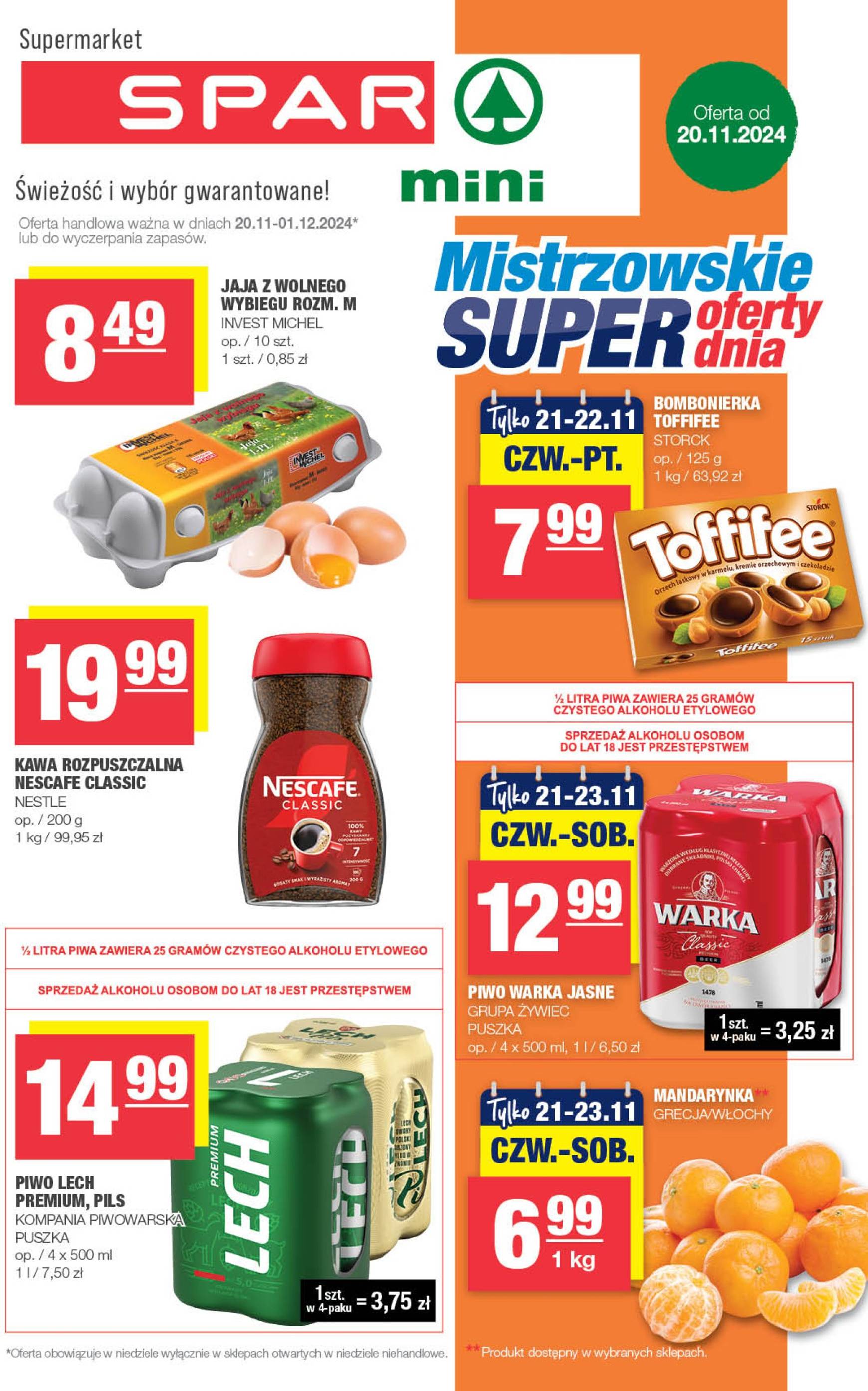 spar - SPAR - Mini gazetka ważna od 20.11. - 01.12.