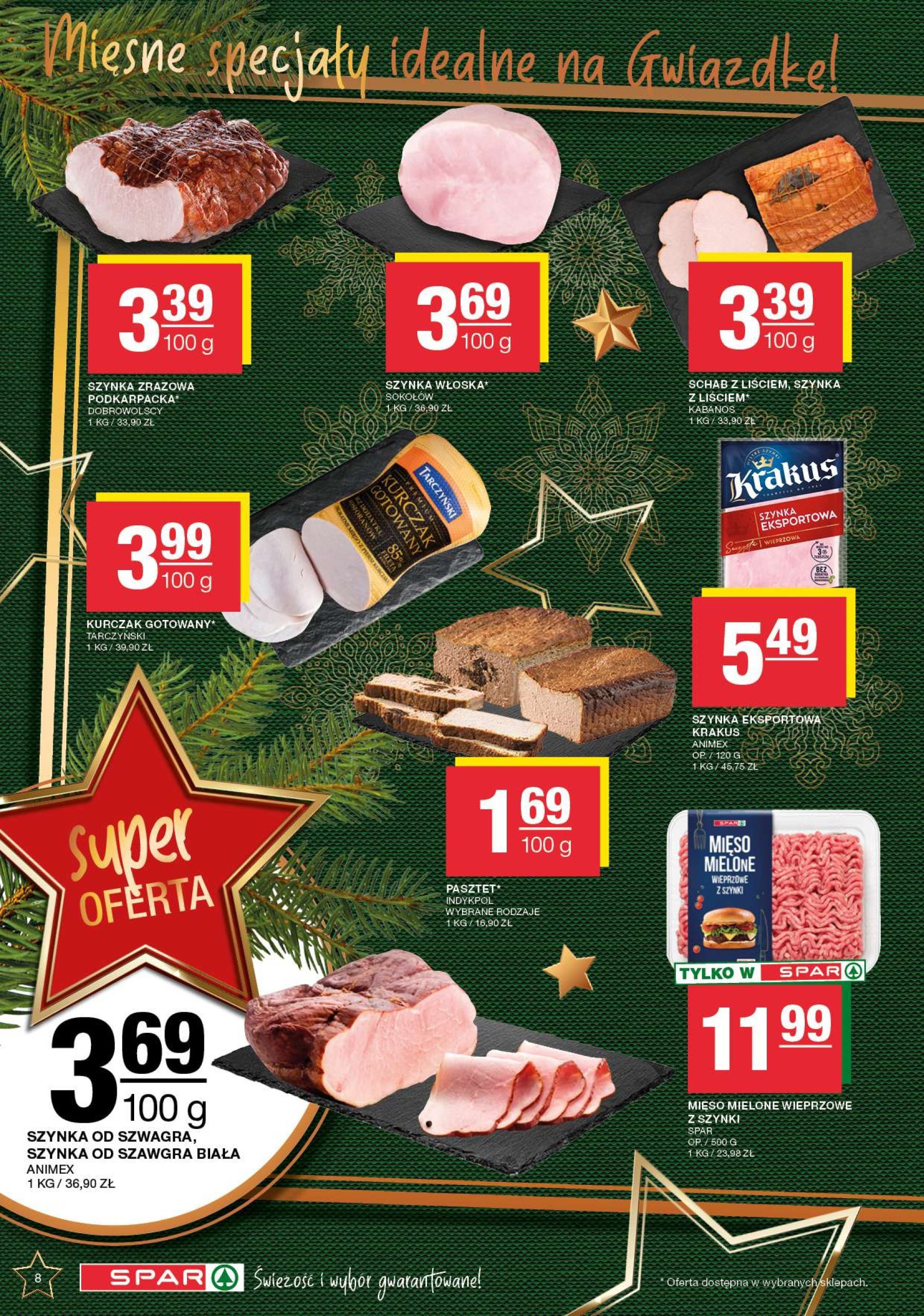 spar - SPAR gazetka ważna od 09.12. - 24.12. - page: 8