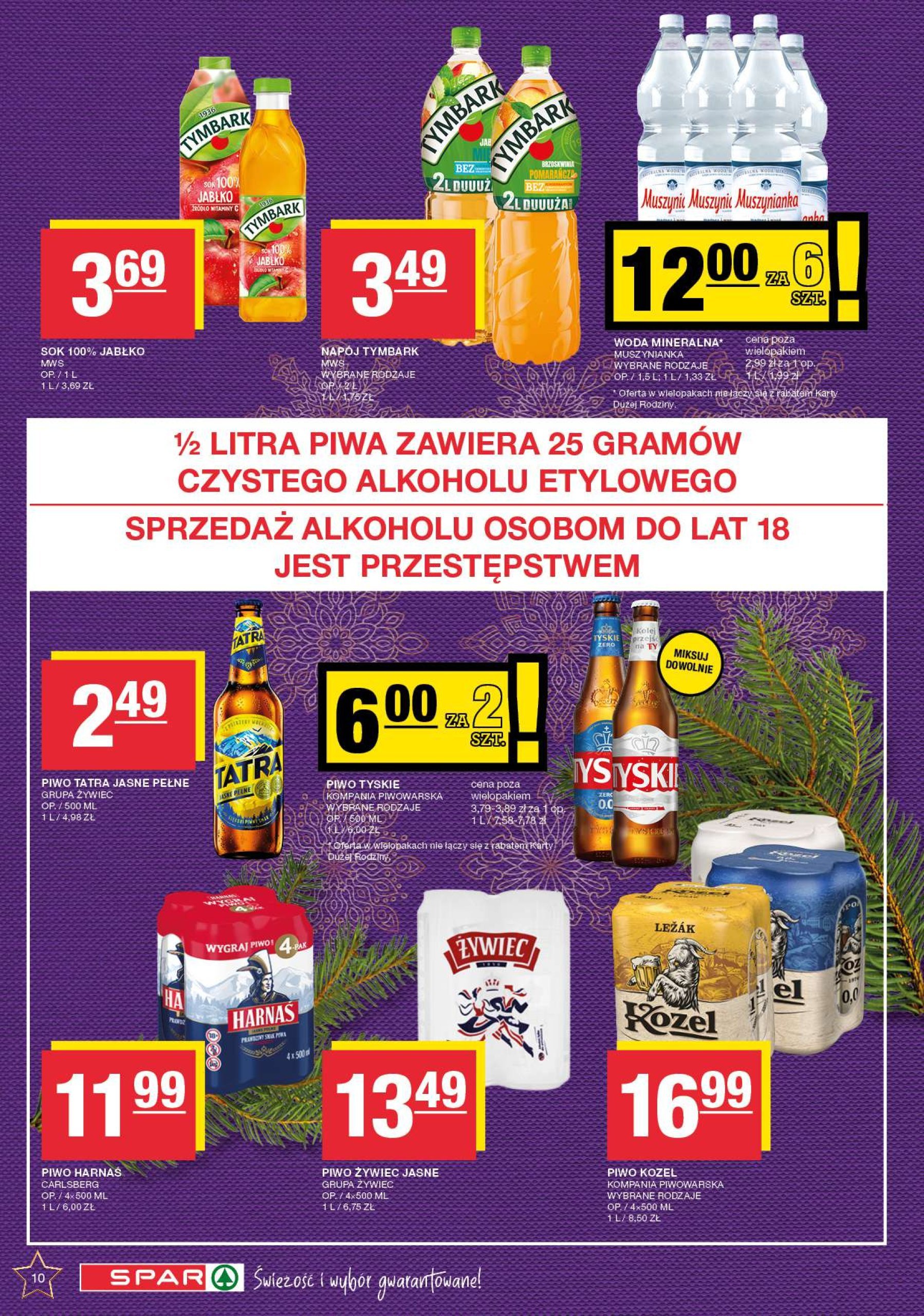 spar - SPAR gazetka ważna od 09.12. - 24.12. - page: 10