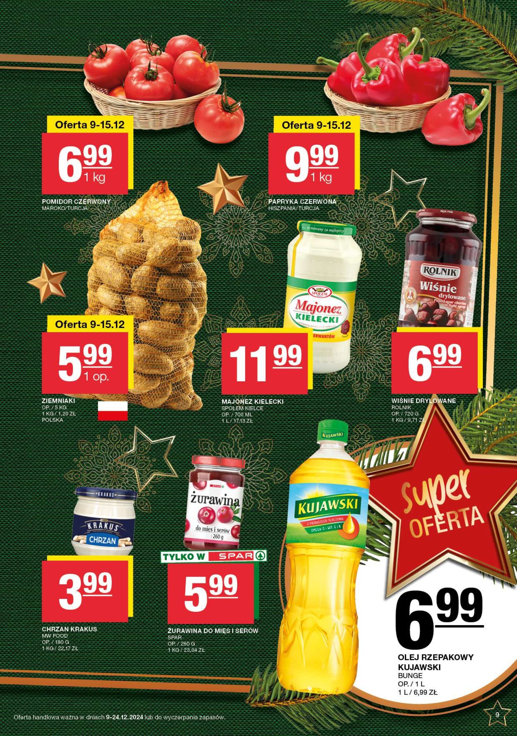 spar - SPAR gazetka ważna od 09.12. - 24.12. - page: 9