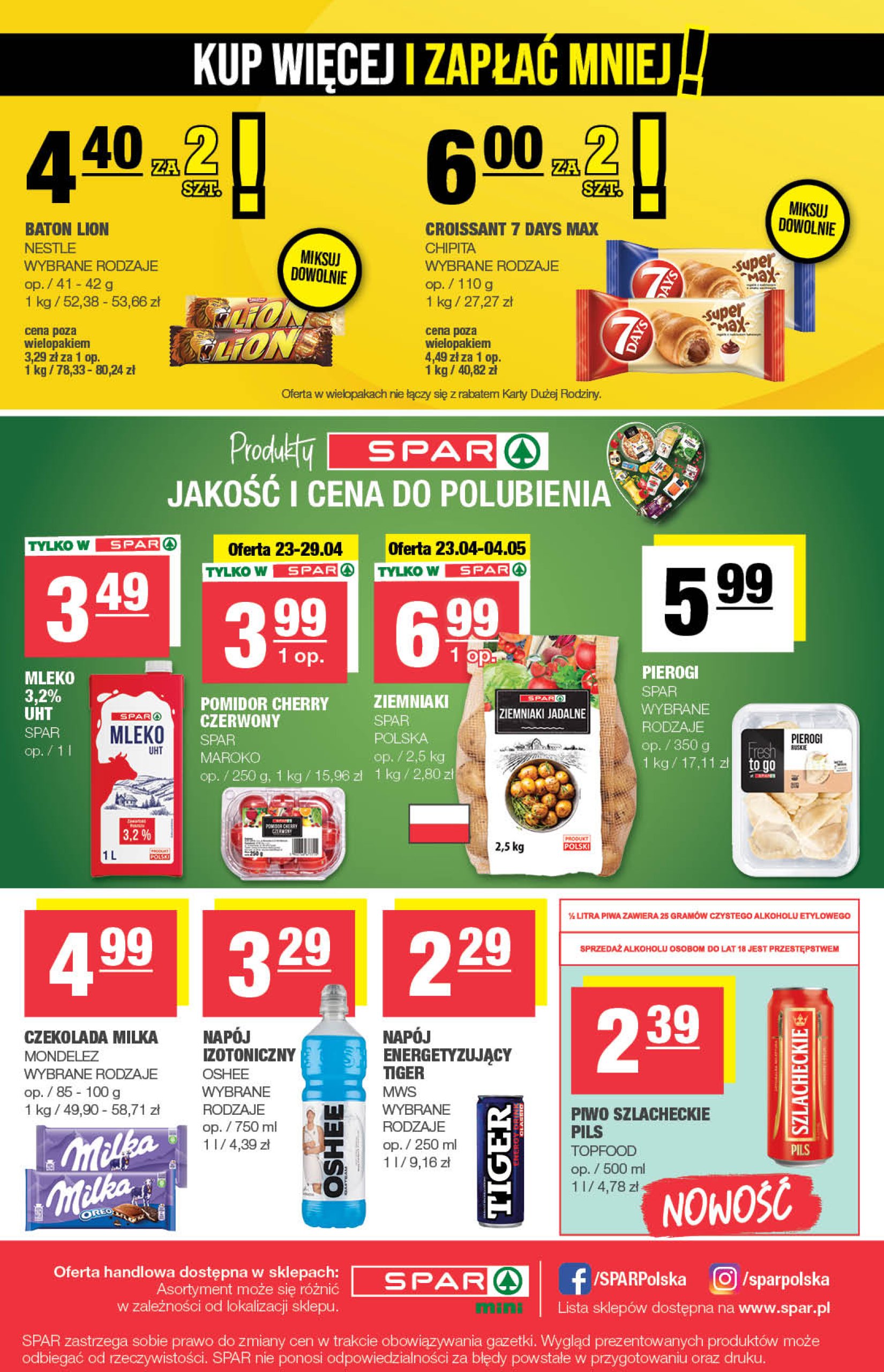 spar - SPAR - Mini gazetka ważna od 23.04. - 04.05. - page: 4