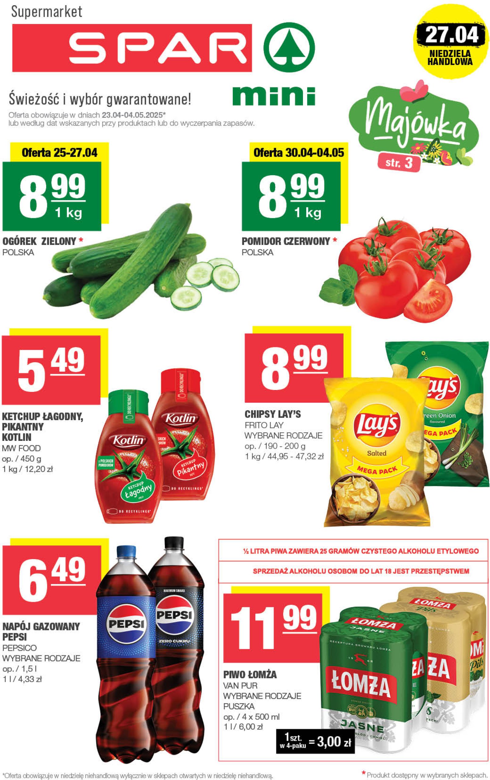 spar - SPAR - Mini gazetka ważna od 23.04. - 04.05.