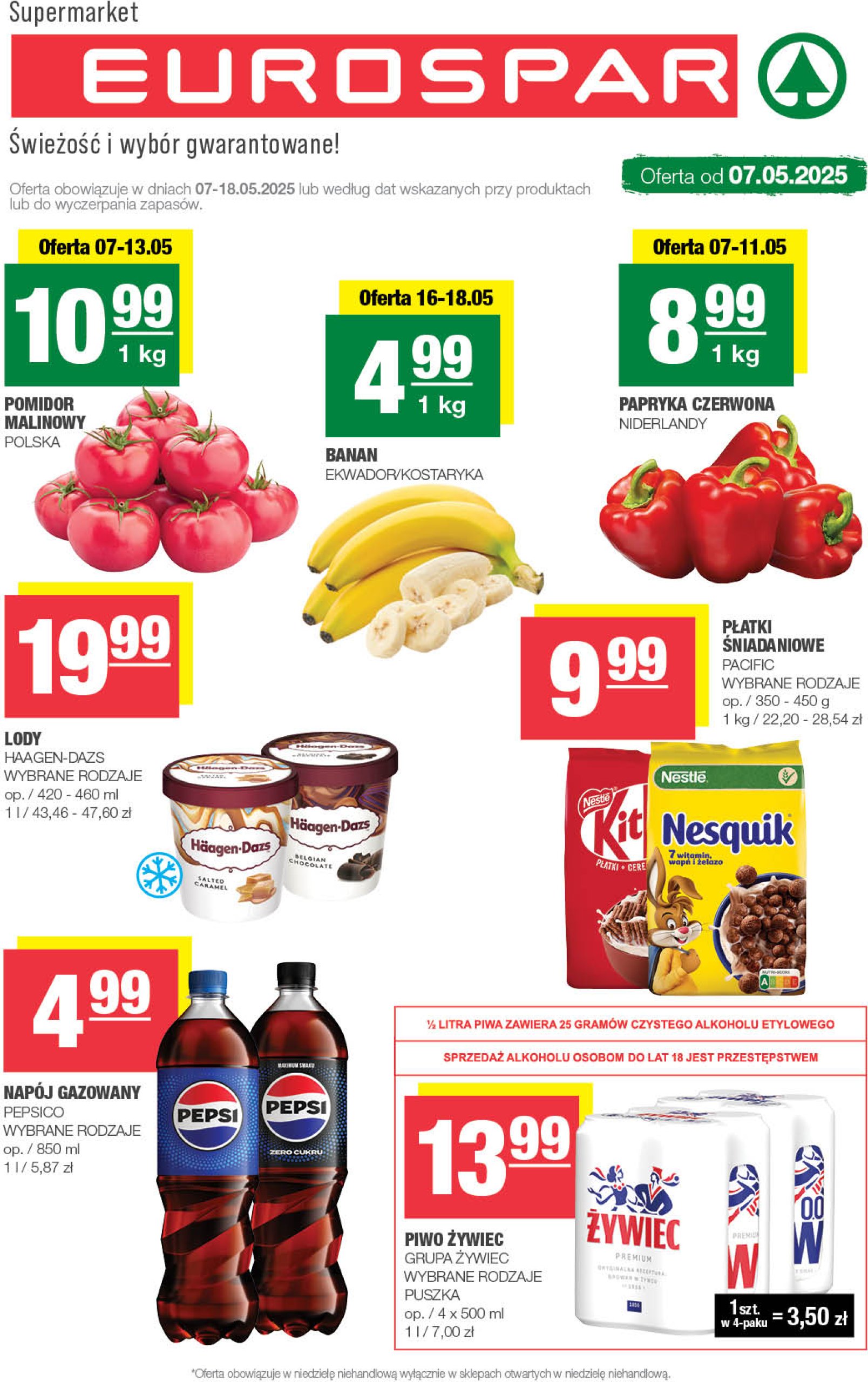 spar - EUROSPAR gazetka ważna od 07.05. - 18.05.