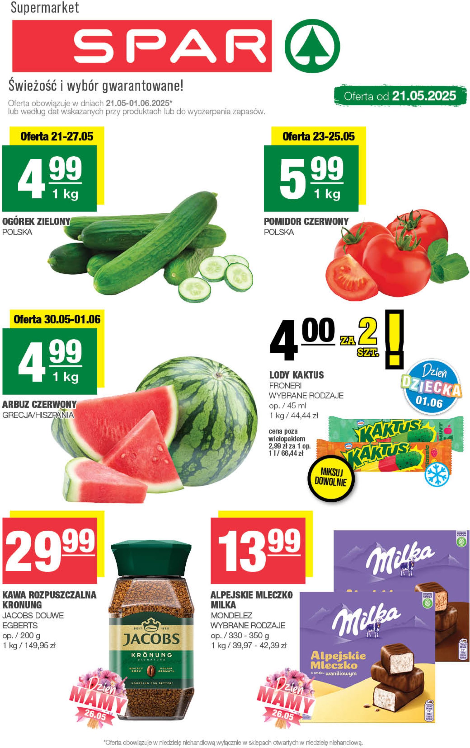 spar - SPAR gazetka ważna od 21.05. - 01.06.