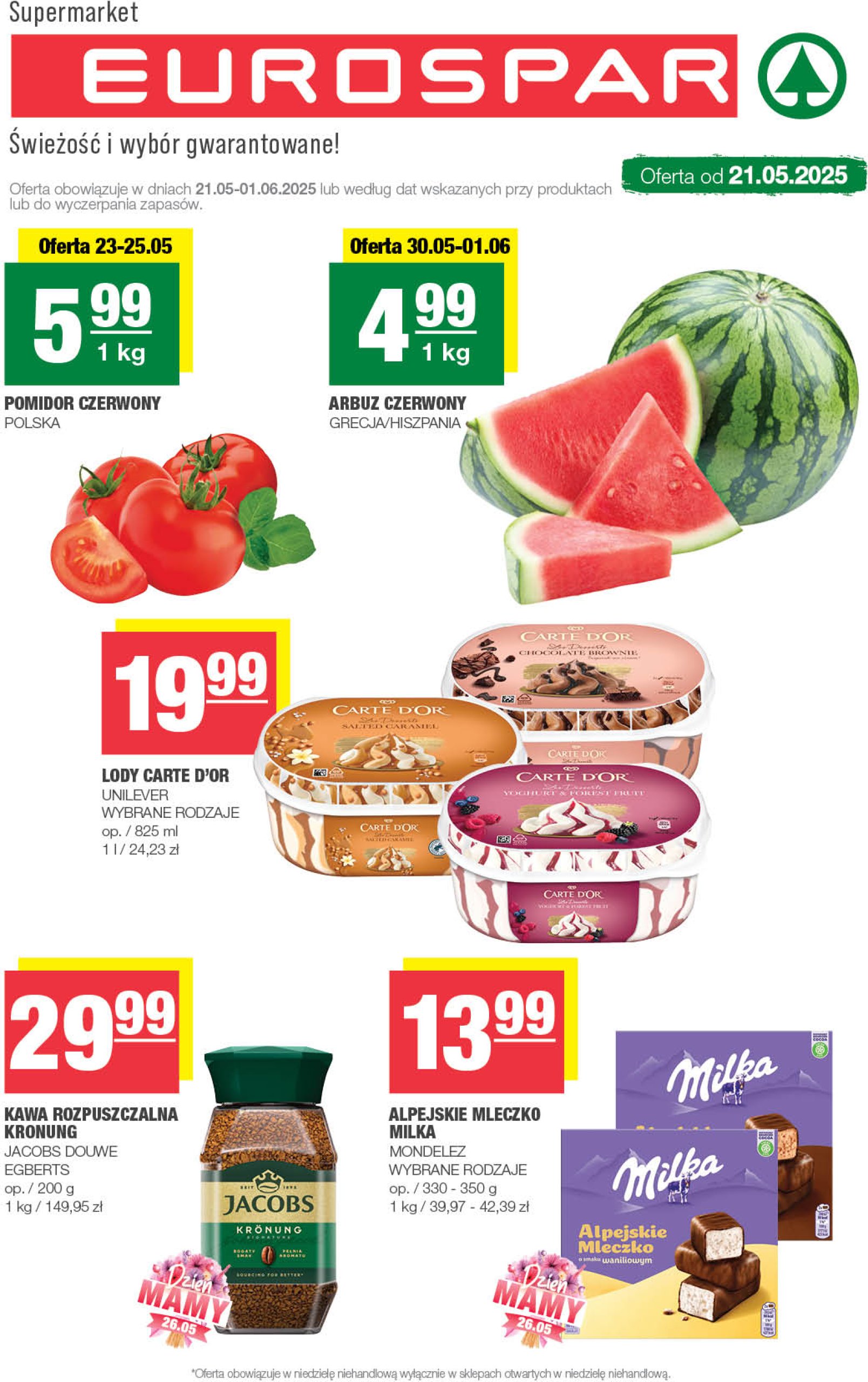 spar - EUROSPAR gazetka ważna od 21.05. - 01.06.