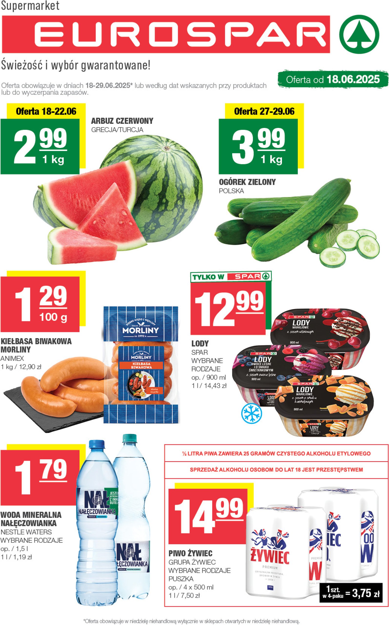 spar - Gazetka EUROSPAR ważna od 18.06. - 24.06.